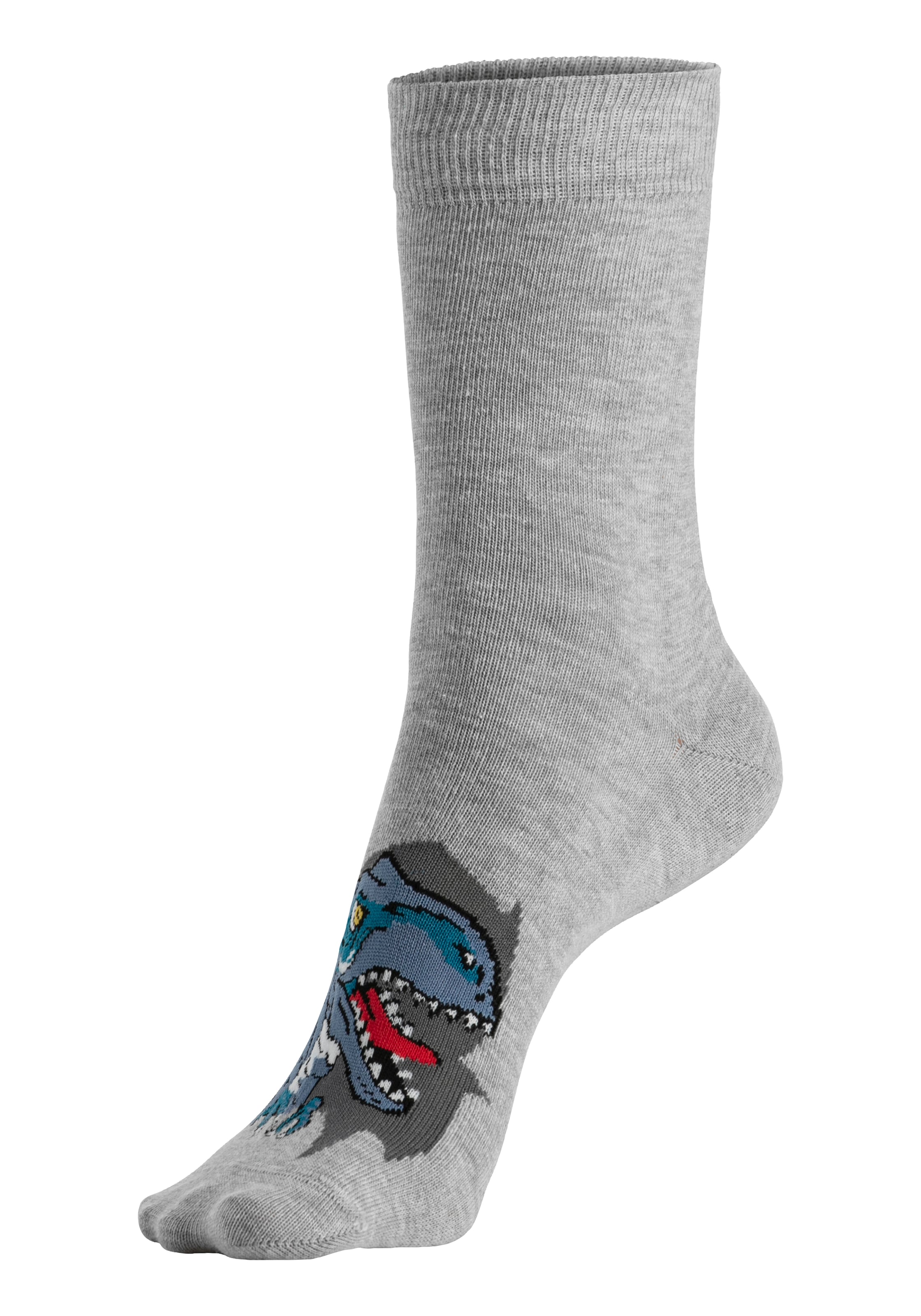 H.I.S Socken, (Packung, 5 Paar), mit Dinosauriermotiven