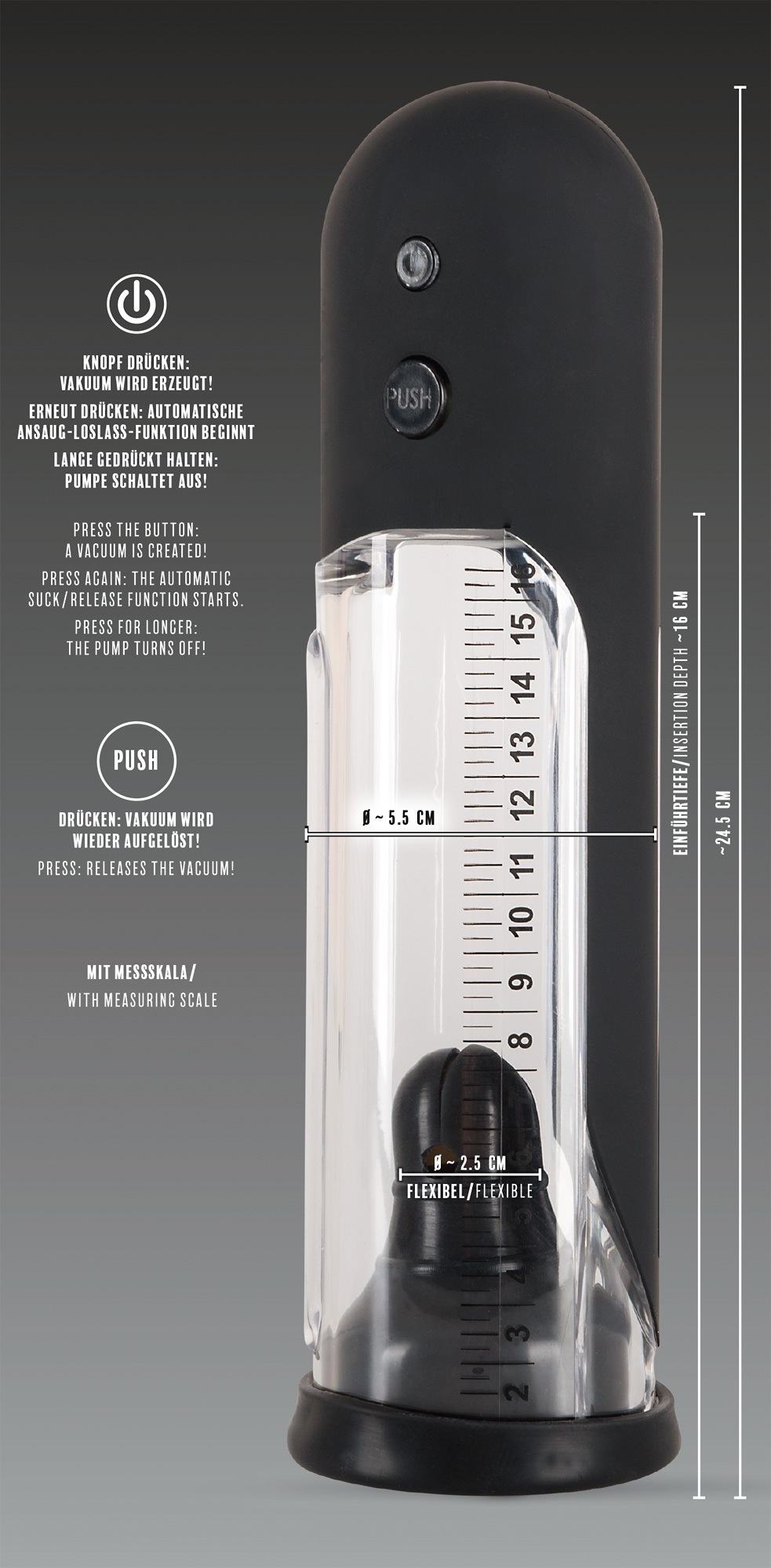 REBEL Penispumpe »Penispumpe Automatic Penis Pump«