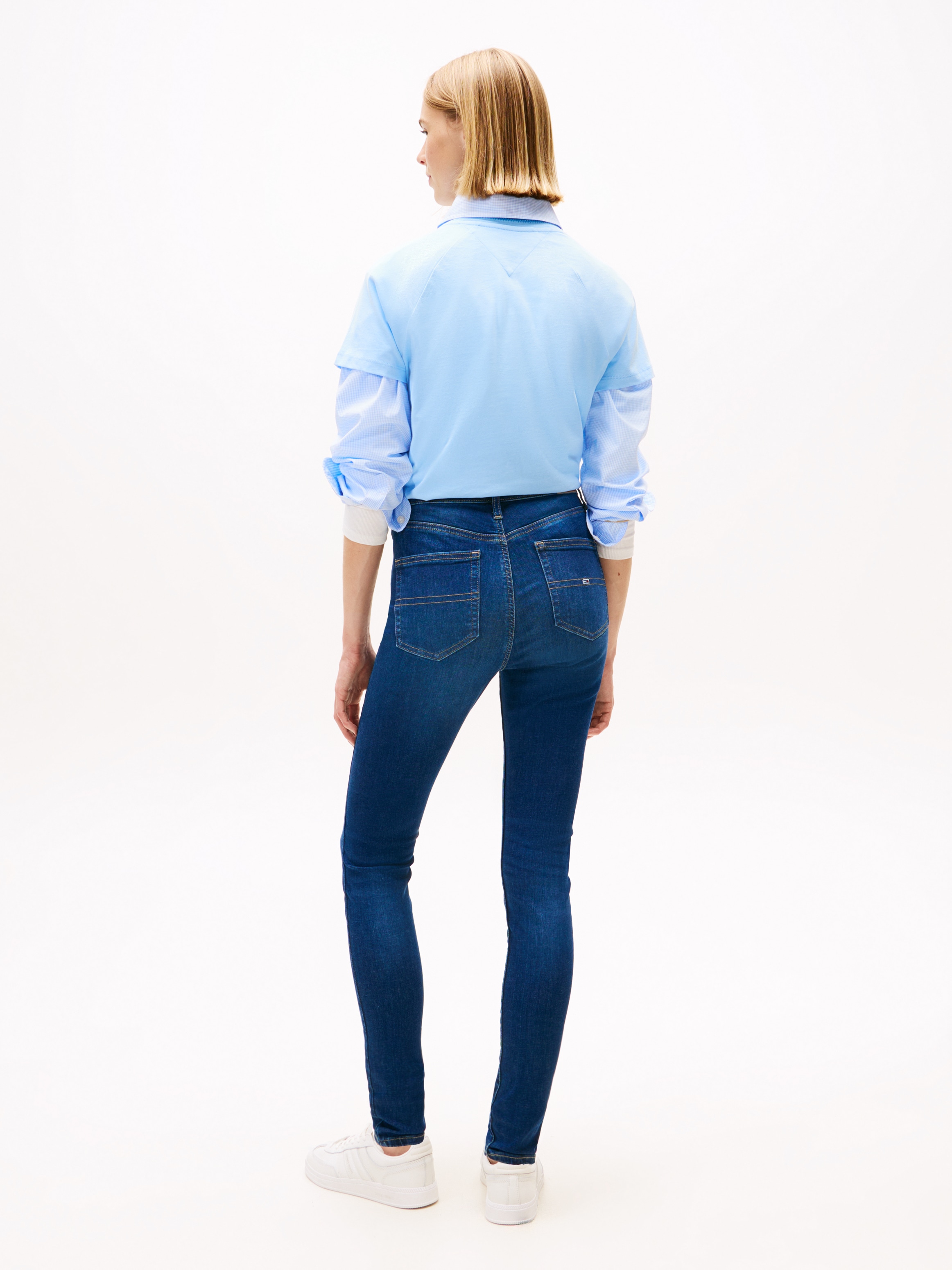 Tommy Jeans Skinny-fit-Jeans »Sylvia High Rise Skinny« mit Logo-Badge