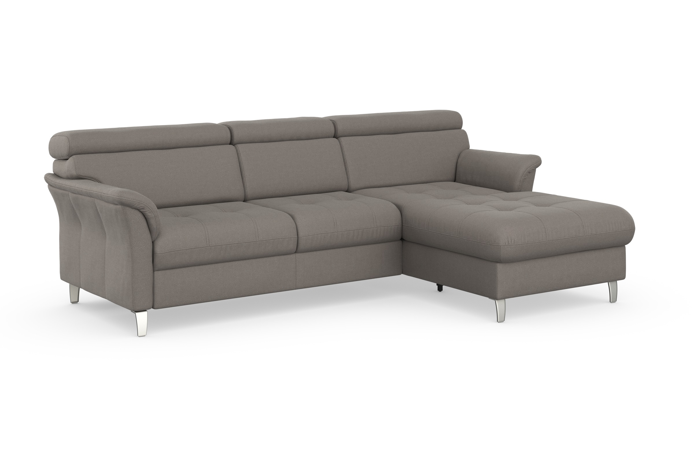 sit&more Ecksofa »Marano L-Form«, inklusive Kopfteilverstellung, wahlweise mit Bettfunktion, Bettkasten