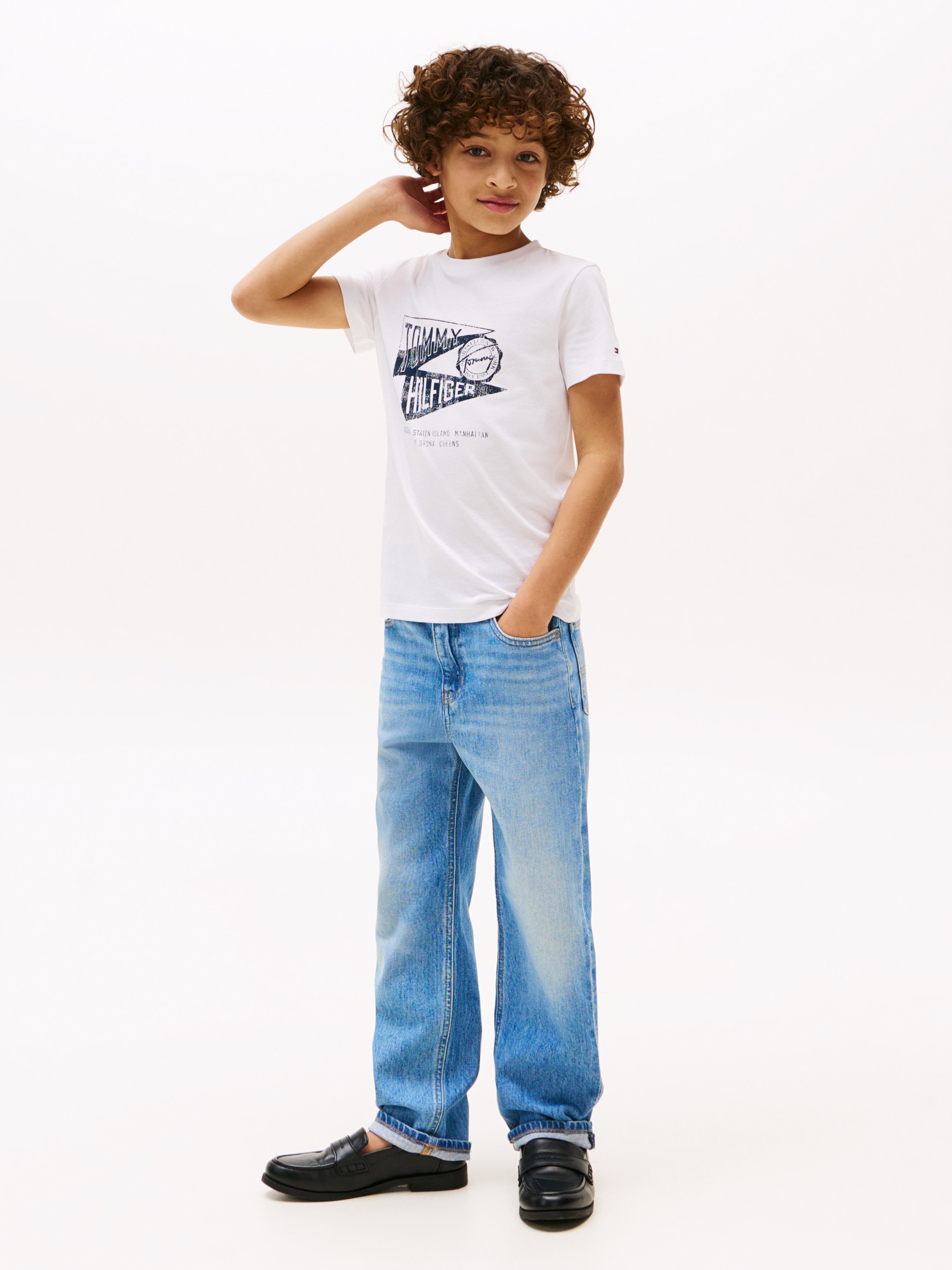 Tommy Hilfiger T-Shirt »TEXTURED GRAPHIC PRINT TEE SS« für Kinder bis 16 Jahre