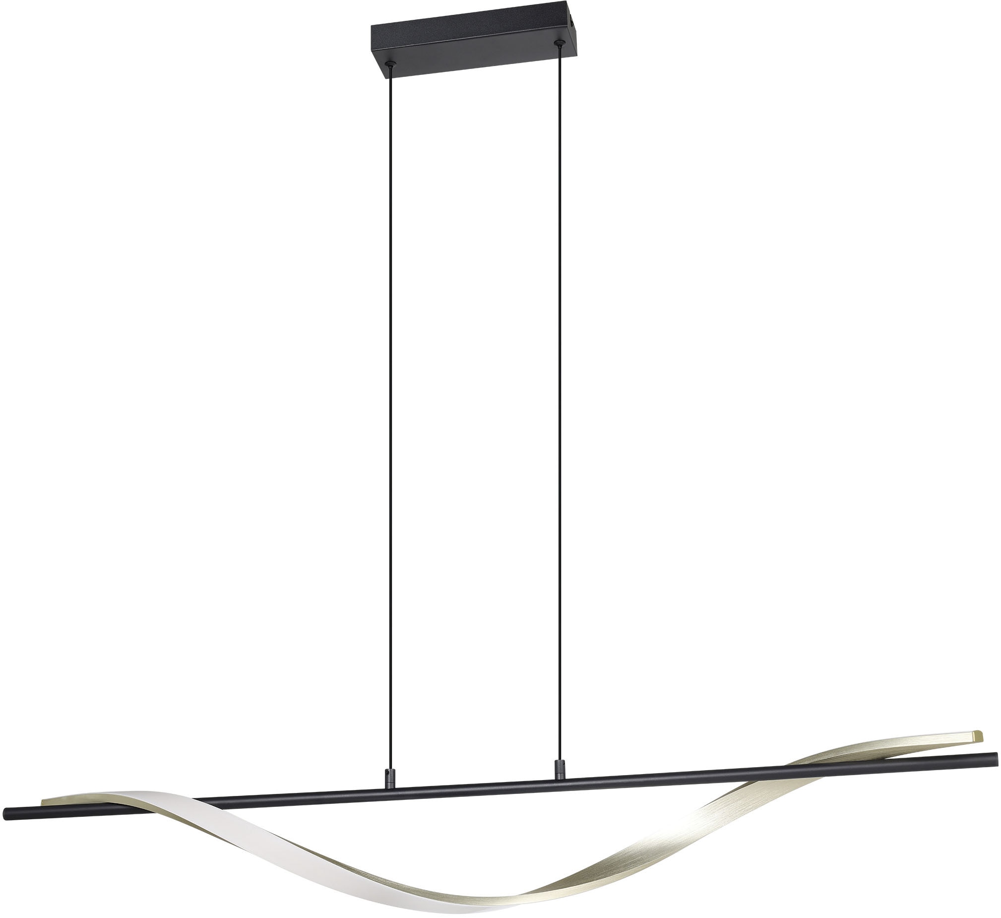 EGLO Hängeleuchte »CONAPRATO Pendellampe - Alu, Stahl - LED - 20W - IP20« LED-Modul 1 Stk. Kaltweiß | Neutralweiß | Warmweiß Hängelampe, Deckenlampe, Wohnzimmer, Esszimmer, L115 x B11,5 x H120 cm