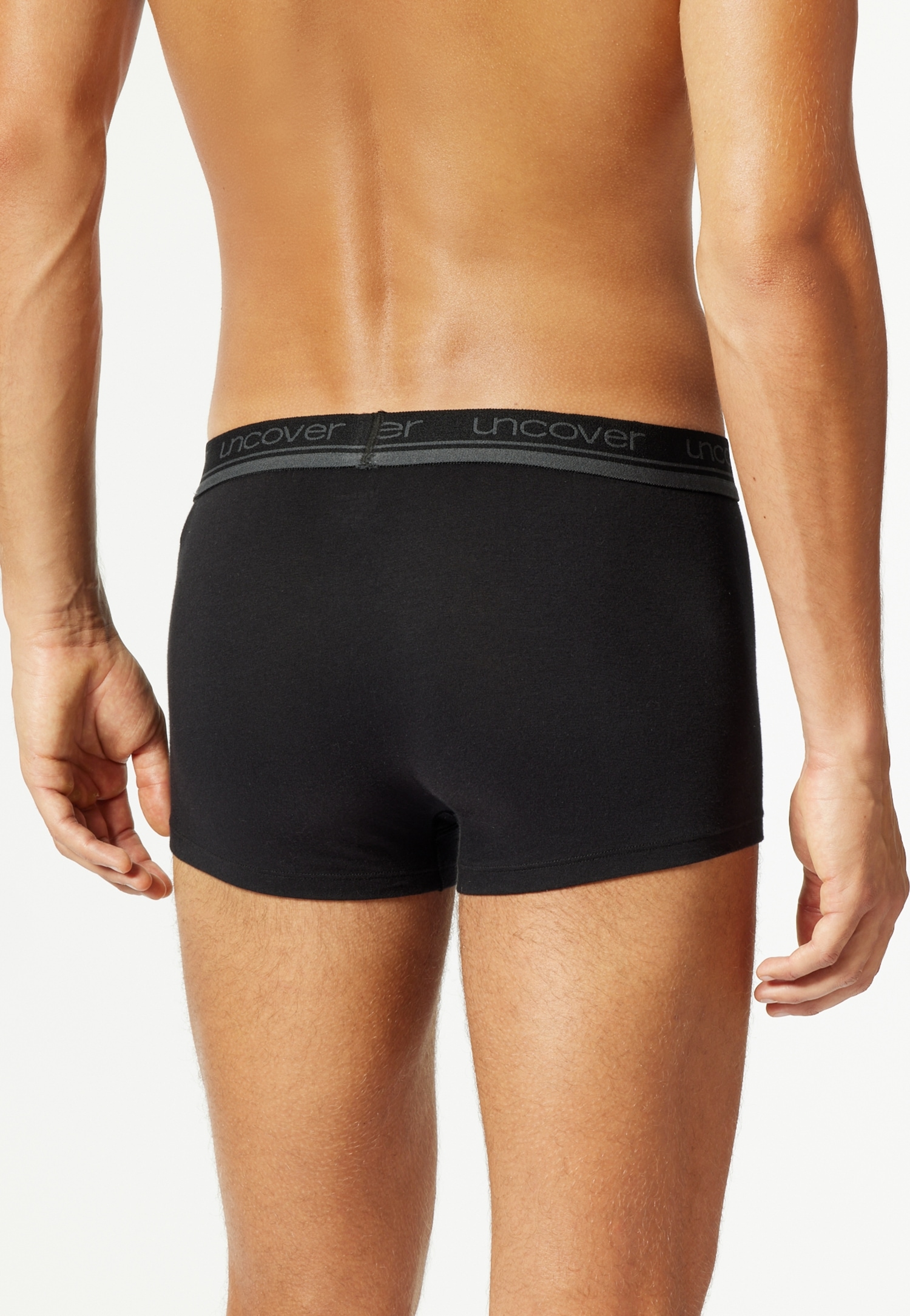 uncover by SCHIESSER Boxer »UNCOVER Cotton«, (2er Pack), Logo-Bund, elastisch, ohne Eingriff, perfekter Sitz