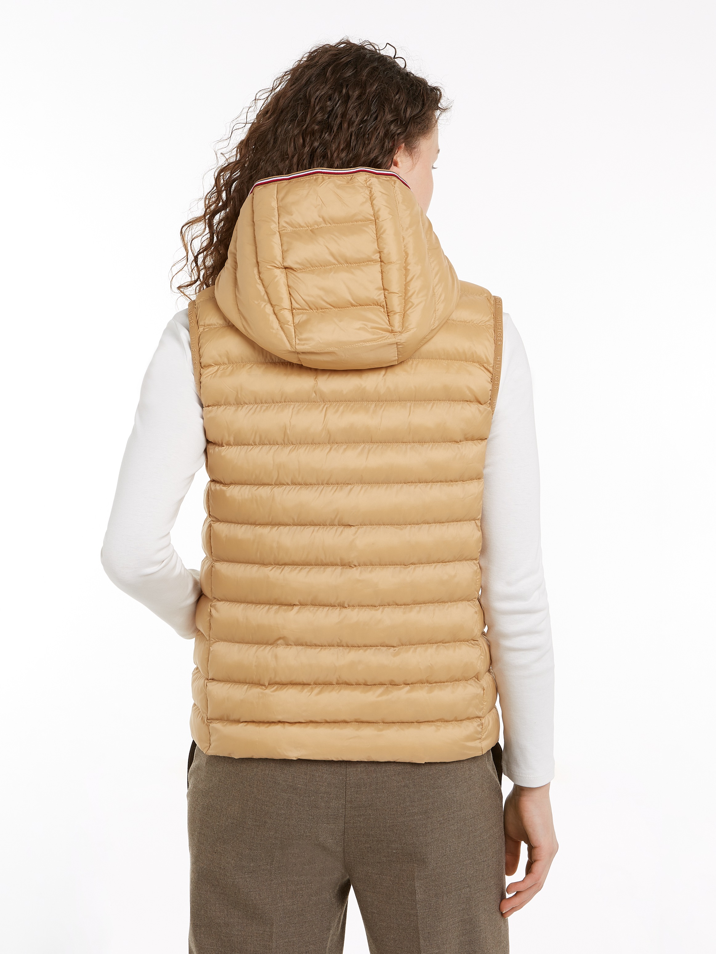 Tommy Hilfiger Steppweste »LW PADDED GLOBAL STRIPE VEST«, (Global Serie TH WOMEN), mit Elastic-Band