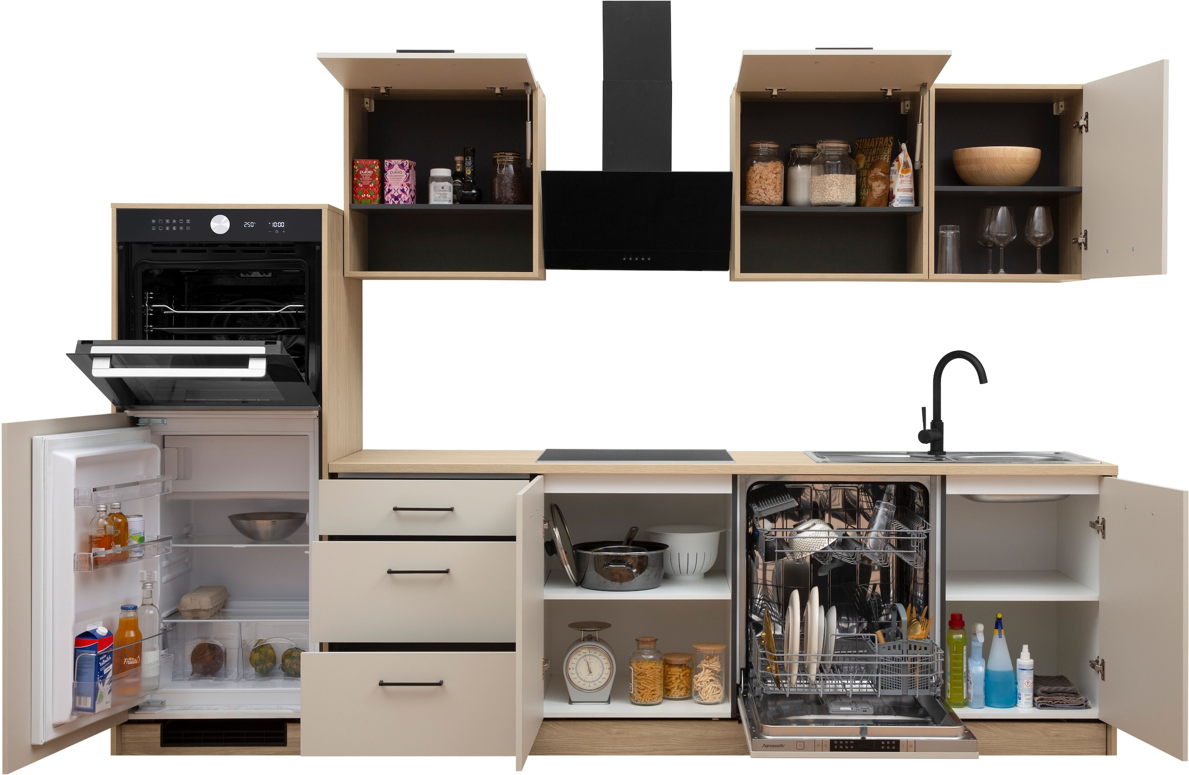 KOCHSTATION Hängeschrank »KS-Kolari« 1 Stk. tlg. Maße (B/T/H): 60 x 36,6 x 60,9 cm