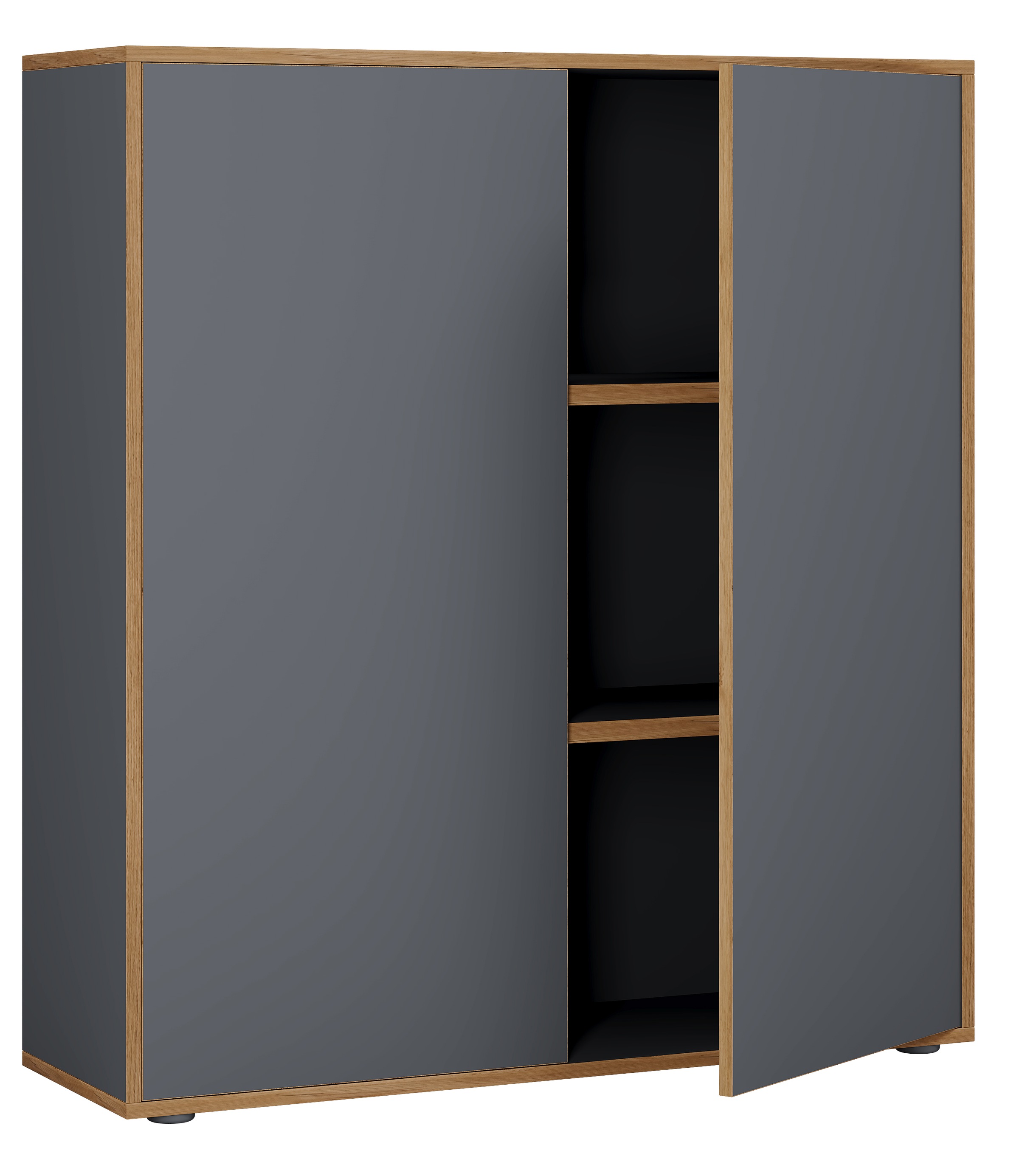 VCM Aktenschrank »VCM Holz Büroschrank Ordner Aktenschrank Büromöbel Schrank Salia 3-fach Breite 100 cm Drehtüren«, (1 St.)