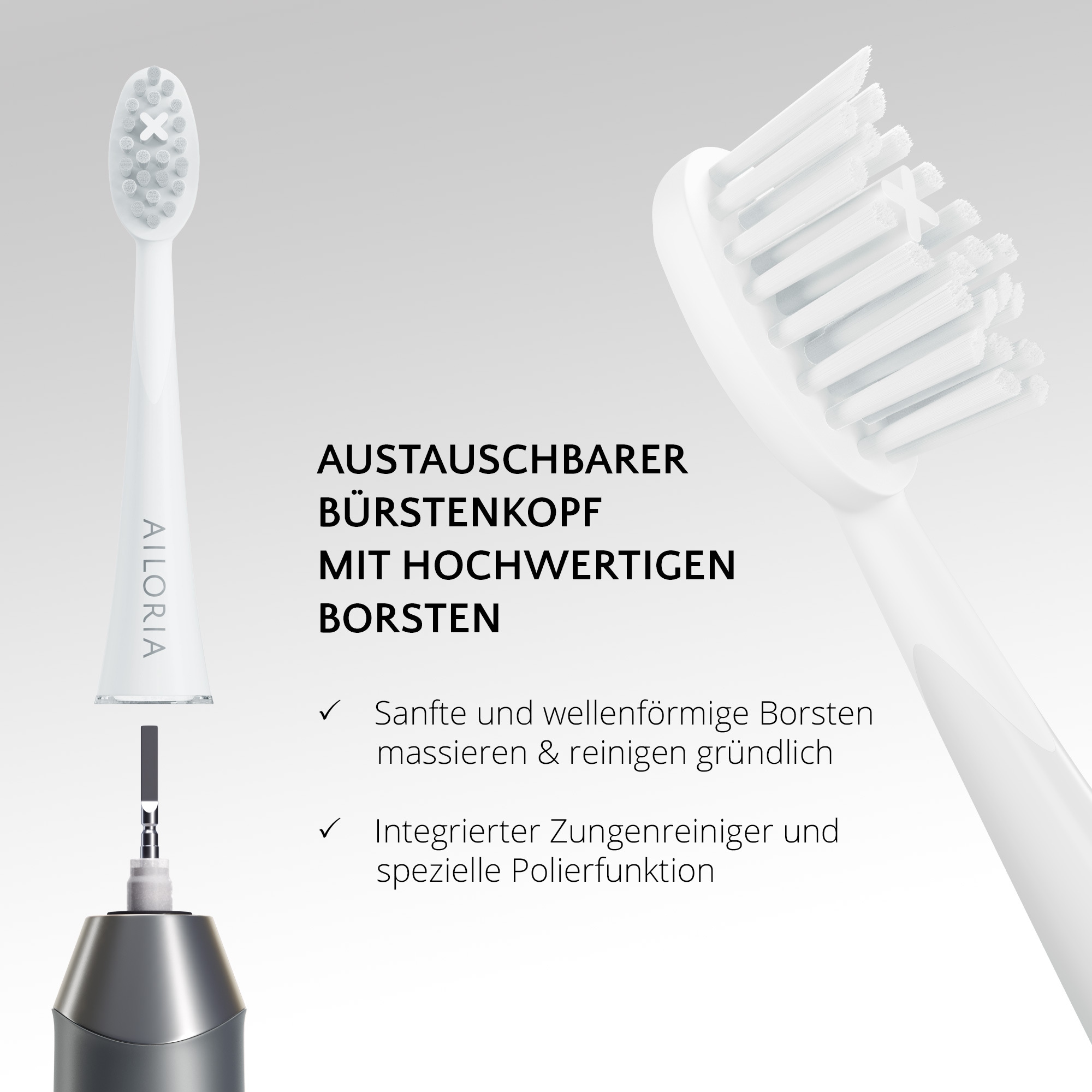 AILORIA Schallzahnbürste »USB-Schallzahnbürste SHINE BRIGHT«
