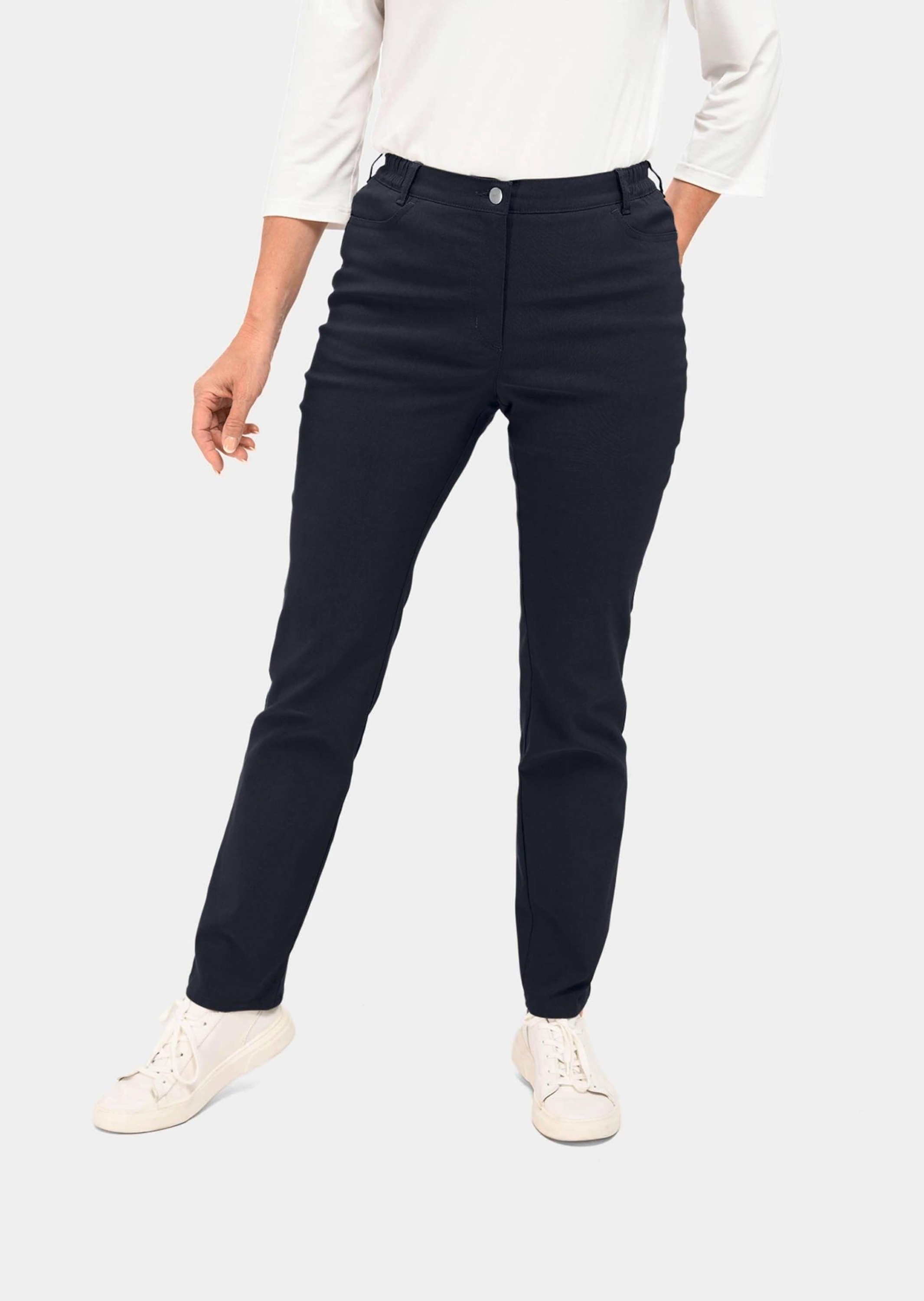 GOLDNER Stoffhose »Kurzgröße Perfekte Super-Stretch-Hose CARLA«