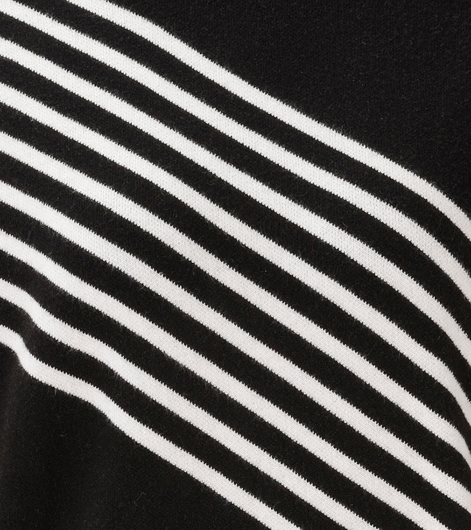 Aniston SELECTED Strickpullover raffinierter Streifenverlauf vorne und hinten - NEUE KOLLEKTION