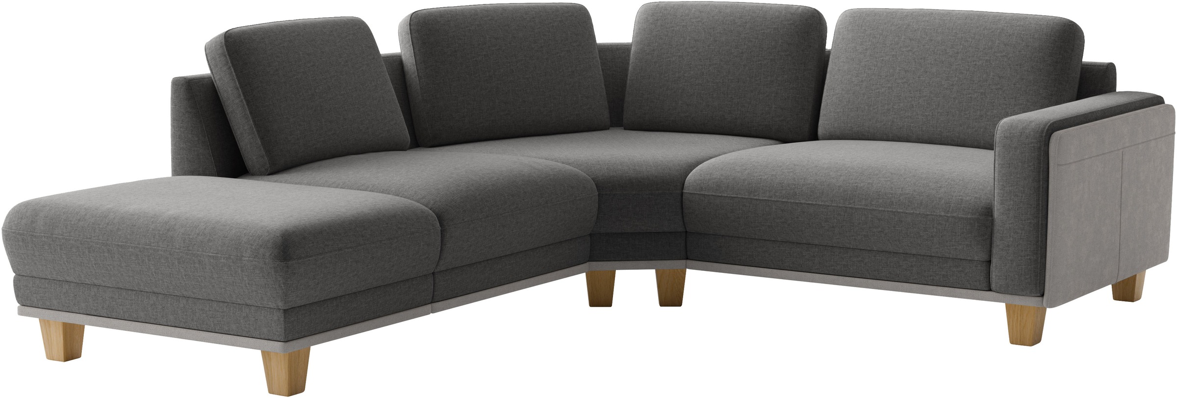 sit&more Ecksofa »Concept« Modernes Sofa in drei Fußfarben zur Auswahl