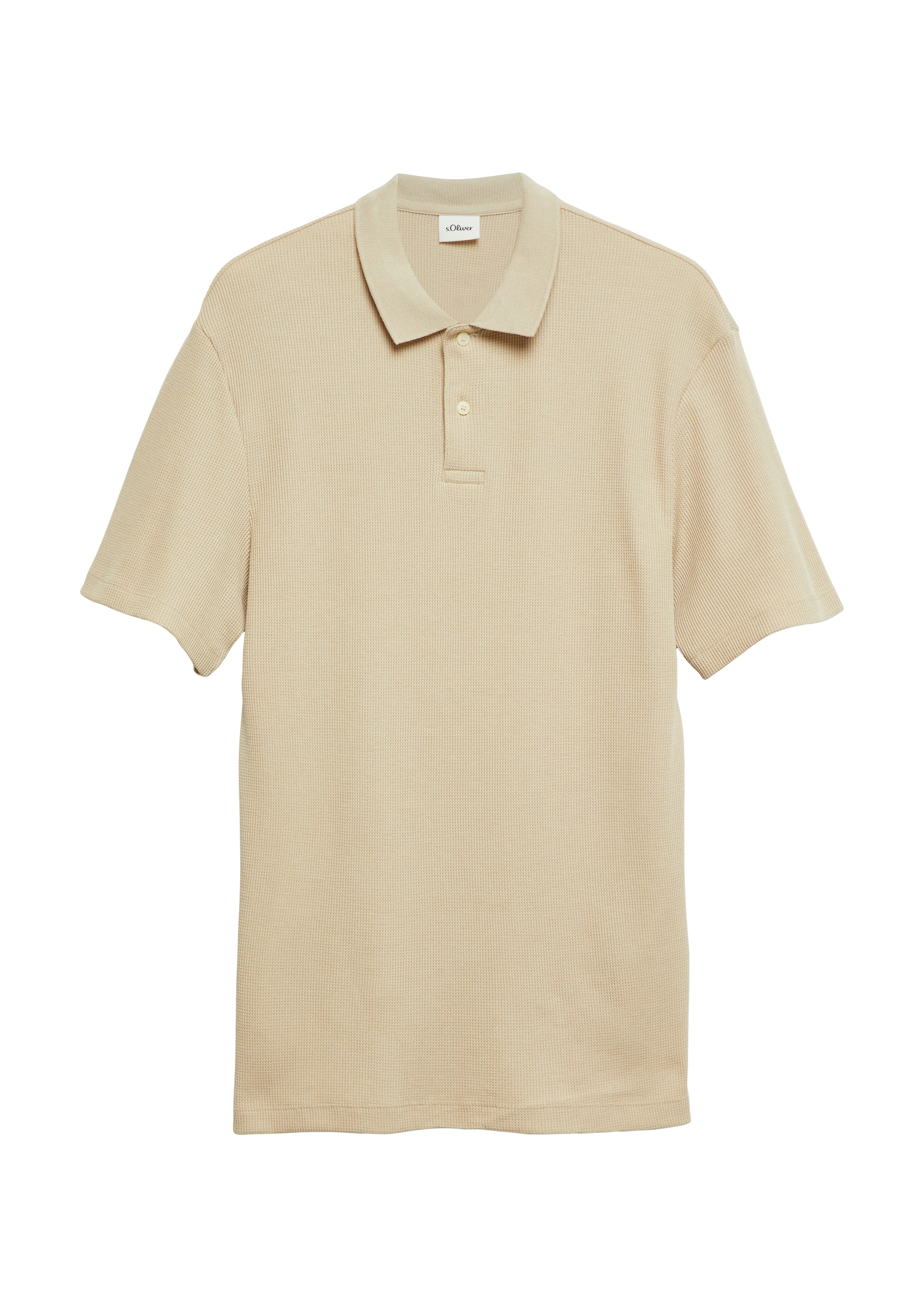 s.Oliver Poloshirt Sommer-Poloshirt in Struktur-Optik