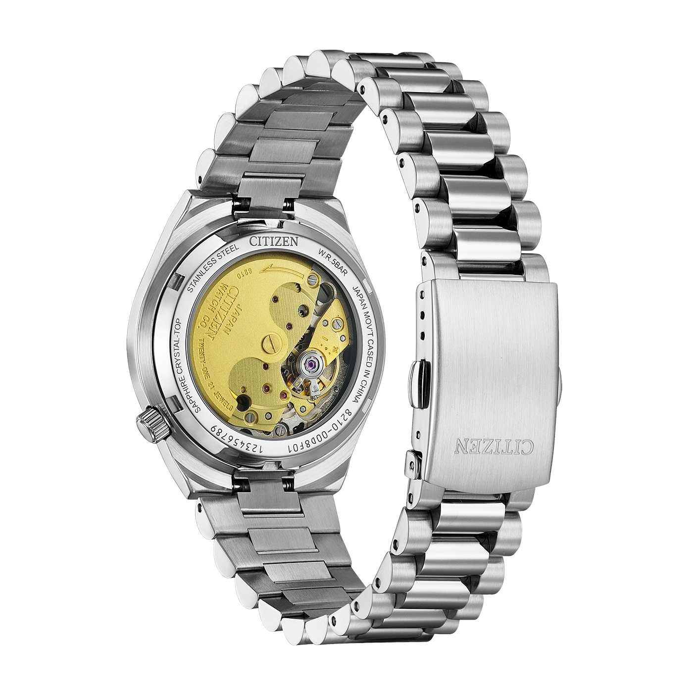 Citizen Automatikuhr »TSUYOSA 37 mm« Armbanduhr, Damenuhr, Mechanische Uhr, Edelstahlarmband, analog