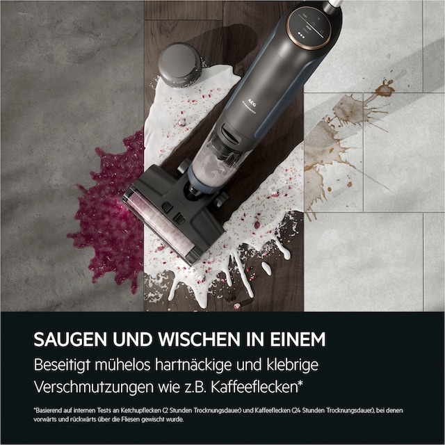 AEG Nass-Trocken-Akkusauger »ULTIMATE 8000 WET&DRY (AW81U3DB)«, mit  Wischfunktion, wet&dry, kabellos, beutellos, Selbstreinigung mit 3 Jahren  XXL Garantie