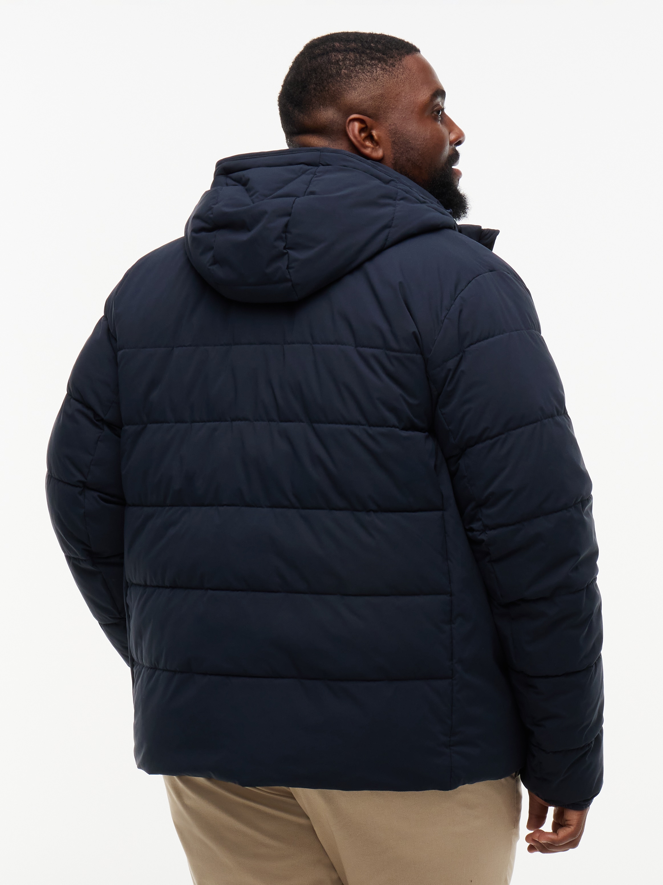 Tommy Hilfiger Big & Tall Steppjacke »BT-DETACH HOODED BRANDED« mit Kapuze Große Größen, normale Passform