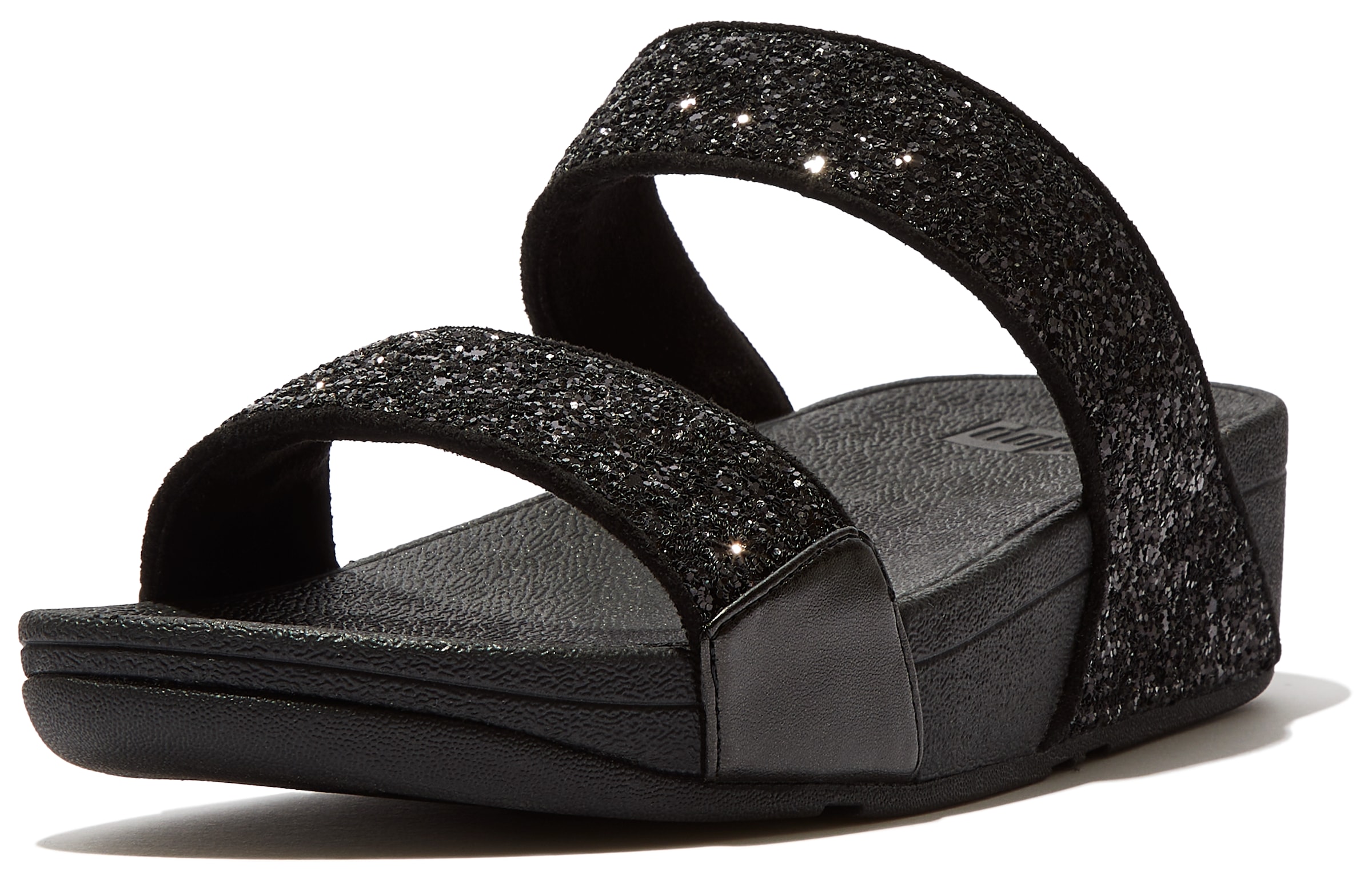 Fitflop Keilpantolette »LULU GLITTER SLIDES«, Pool Slides, Strandschuh mit Glitter