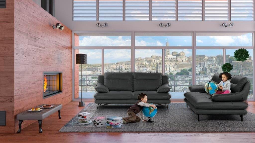 CALIA ITALIA 3-Sitzer »Cezanne, italienisches Design trifft erstklassigen Sitzkomfort, Leder«, Edles Designsofa in besonders langlebigen & pflegeleichten Lederarten
