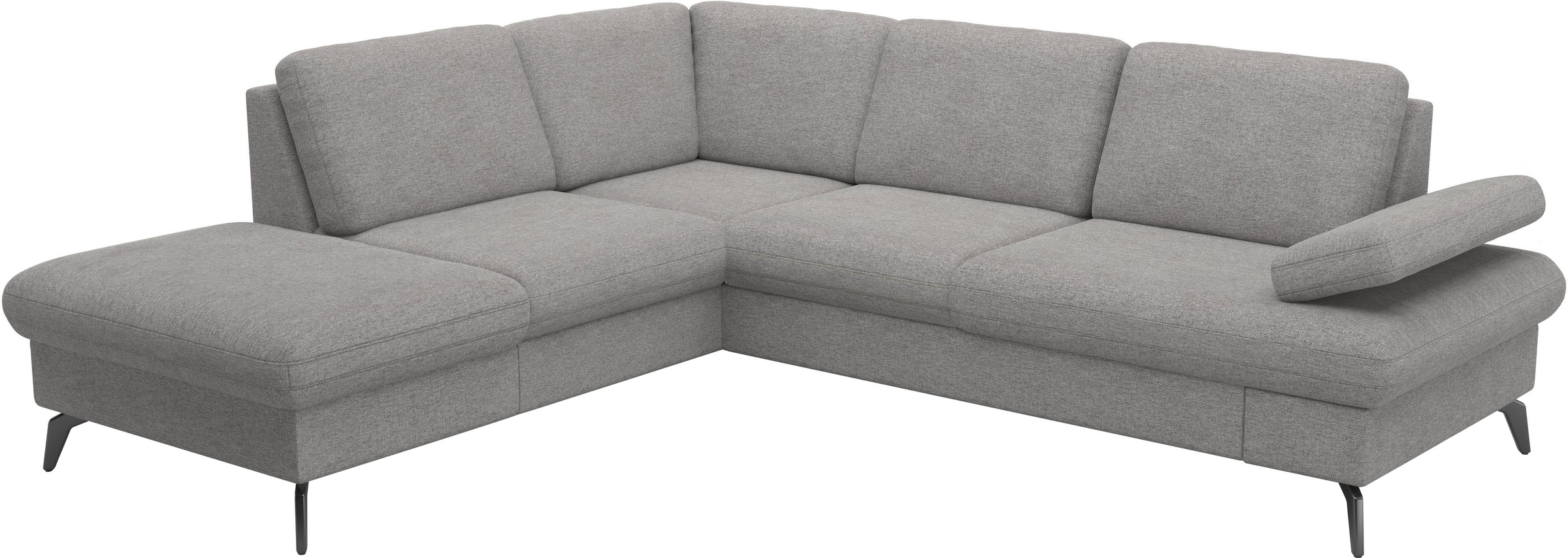 sit&more Ecksofa »Morris Jubi L-Form«, inkl. Armteilfunktion und 1 Zierkissen, wahlweise mit Bettfunktion