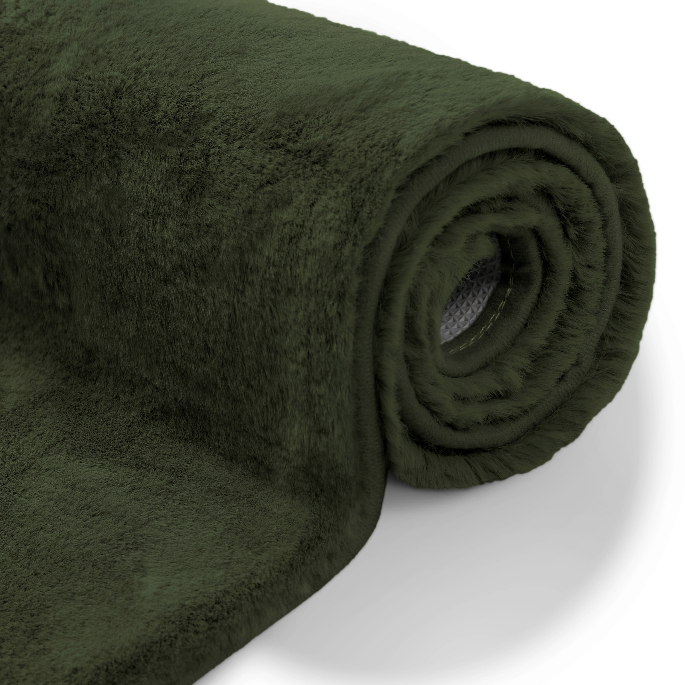 OTTO home Badematte »Lennja« Höhe 25 mm rutschhemmend beschichtet fußbodenheizungsgeeignet Badteppich, getuftet, Uni, antirutsch, flauschig  wie Kaninchenfell