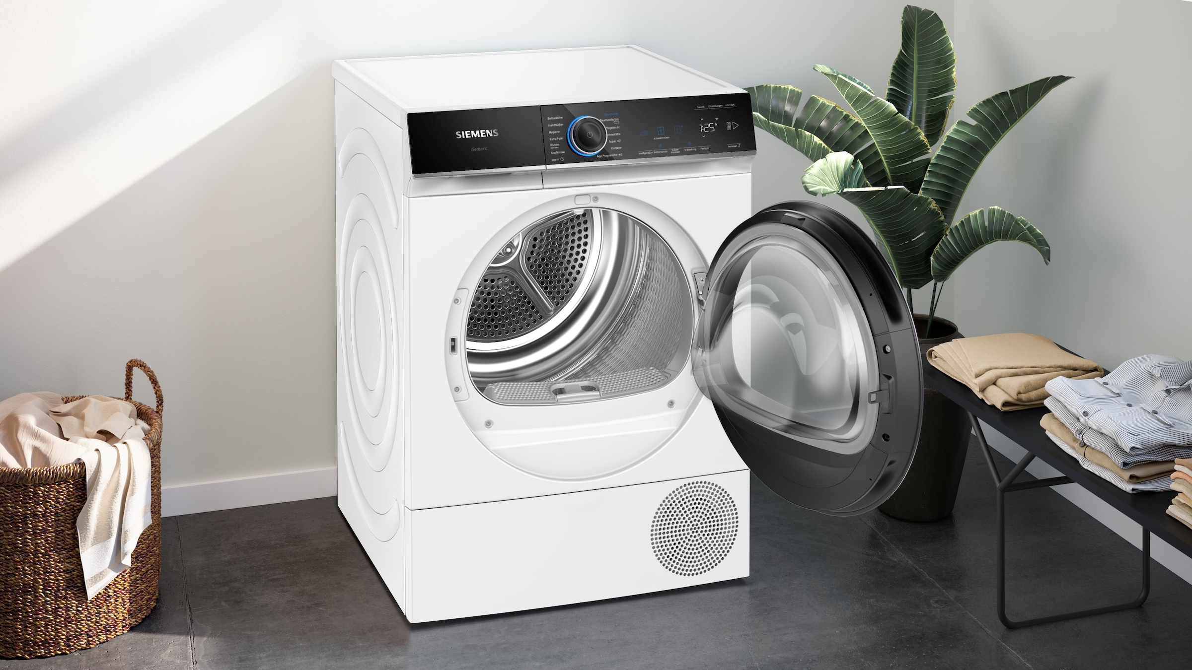 SIEMENS Wärmepumpentrockner »WQ45B2B40« iQ700 Selbstreinigender Kondensator, intelligentDry, autoDry, Home Connect