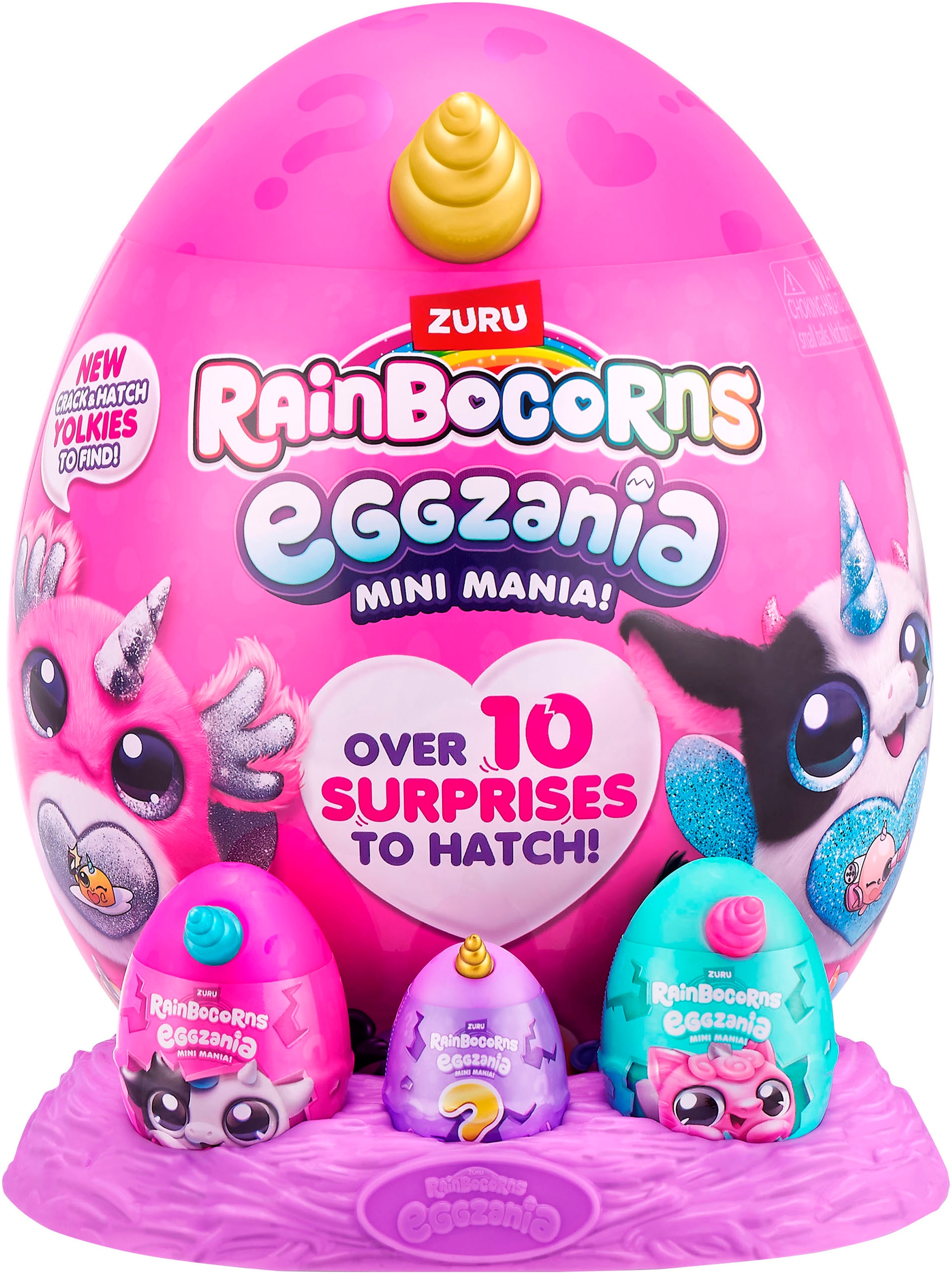 RainBoCorns Plüschfigur »Rainbocorns, Eggzania Mini Mania«, Lieferung erfolgt sortiert (unterschiedliche Charaktere)