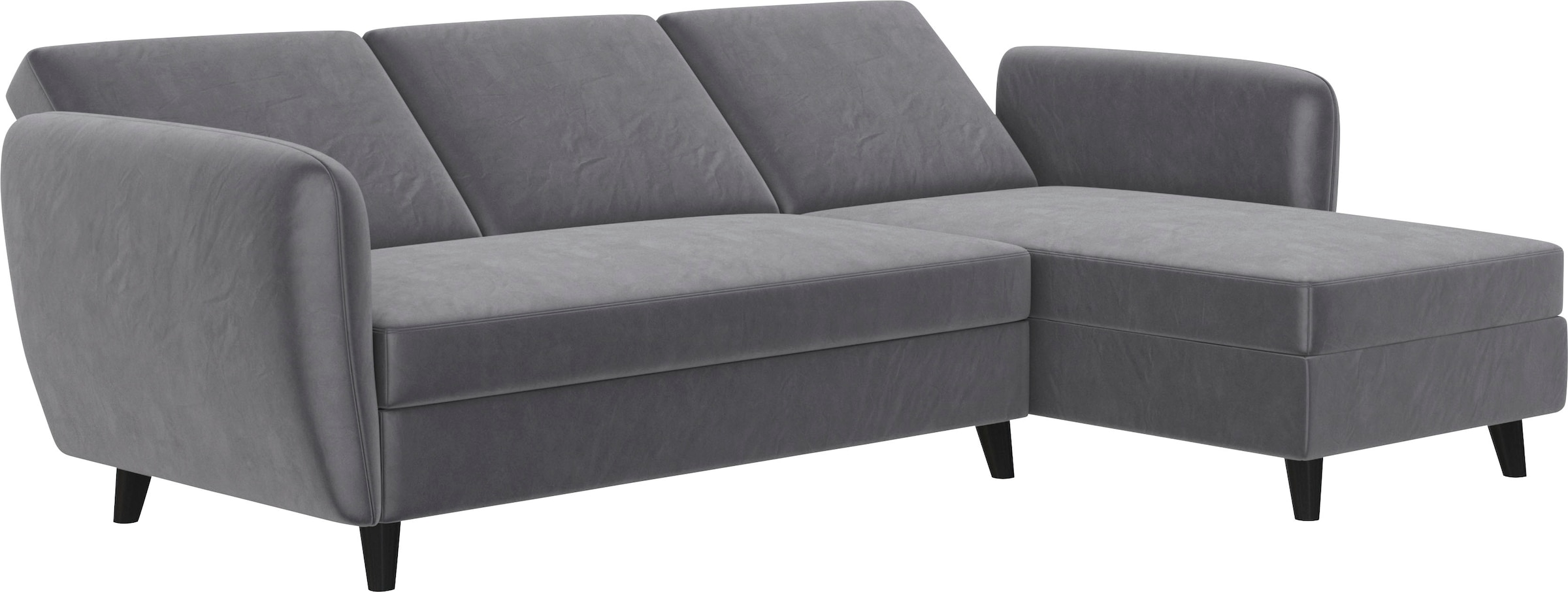 Dorel Home Ecksofa »Perry, L-Form,« Rückenlehne, verschiedene Farbvarianten, Sitzhöhe 43 cm, Breite 219 cm
