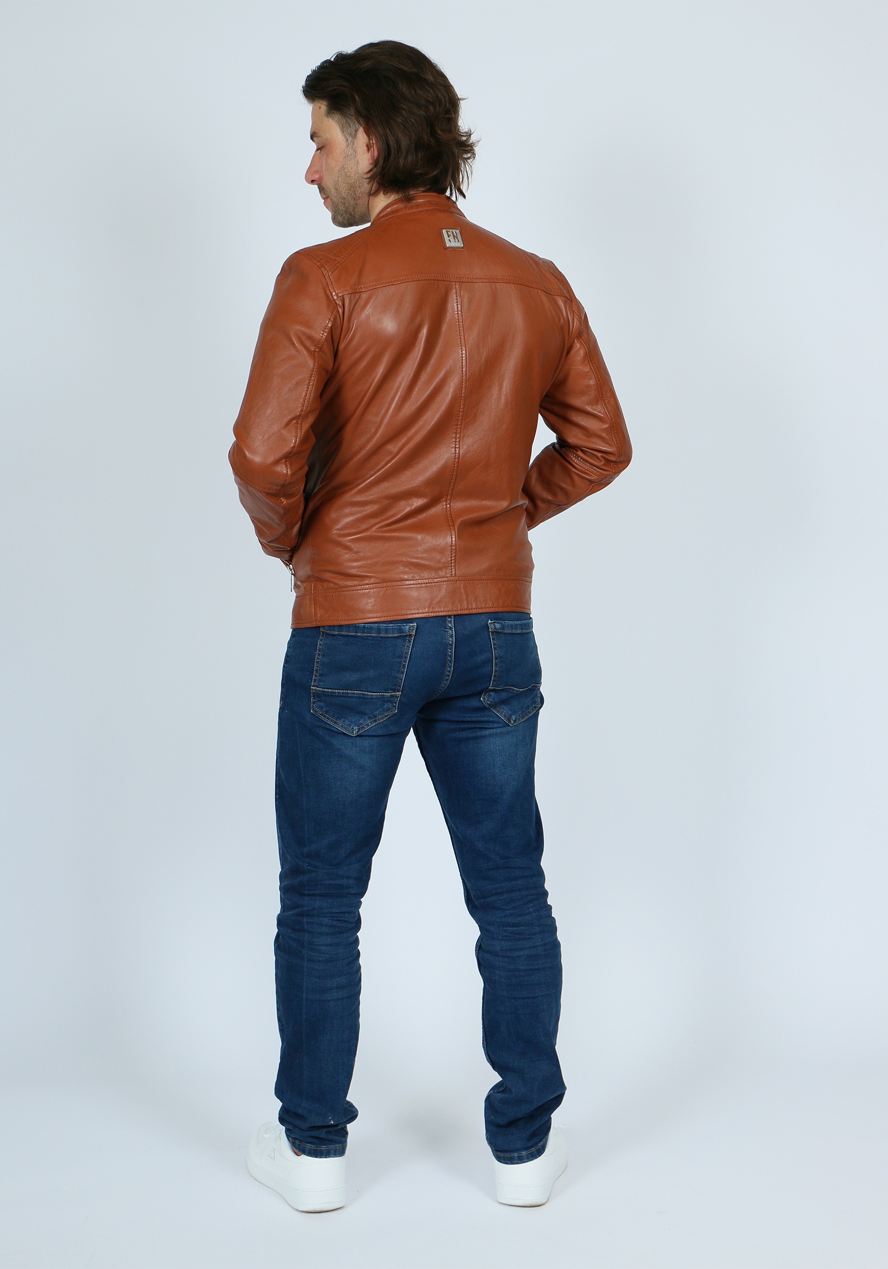 Freaky Nation Lederjacke »Lucky Jim-FN«