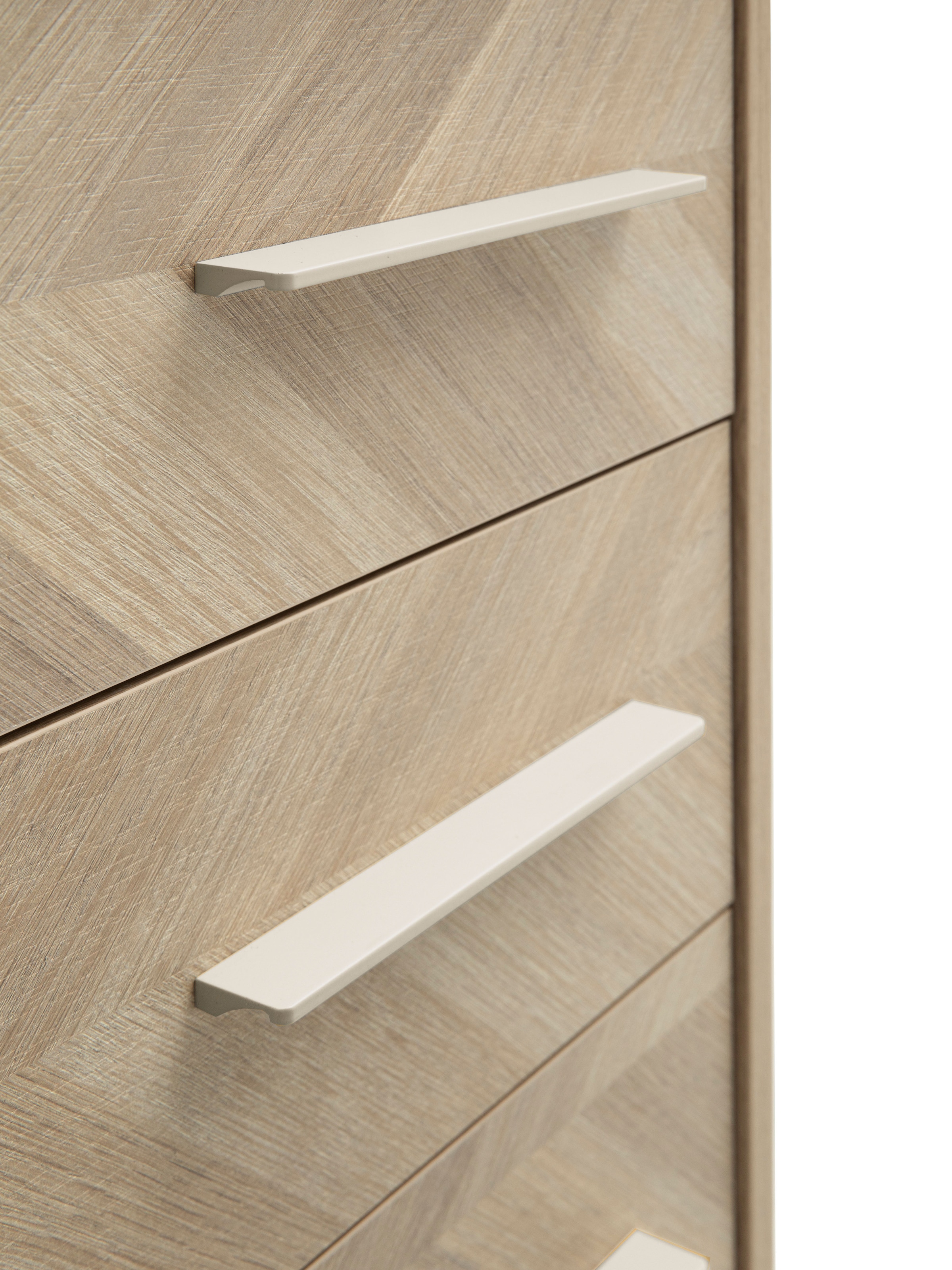 Schildmeyer Rollcontainer »AREZZO, 3 Schubkästen, fühlbare Holzstruktur, MADE IN GERMANY« 1 Stk. tlg. Schubkastenfronten in Fischgräten Dekor, Made in Germany
