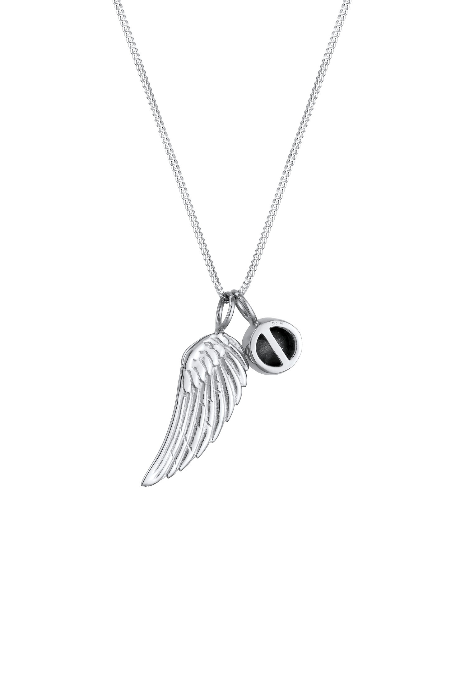 Elli Silberkette »Halskette Flügel Weiß 925 Sterling Silber, mit Kristallen von Swarovski®«