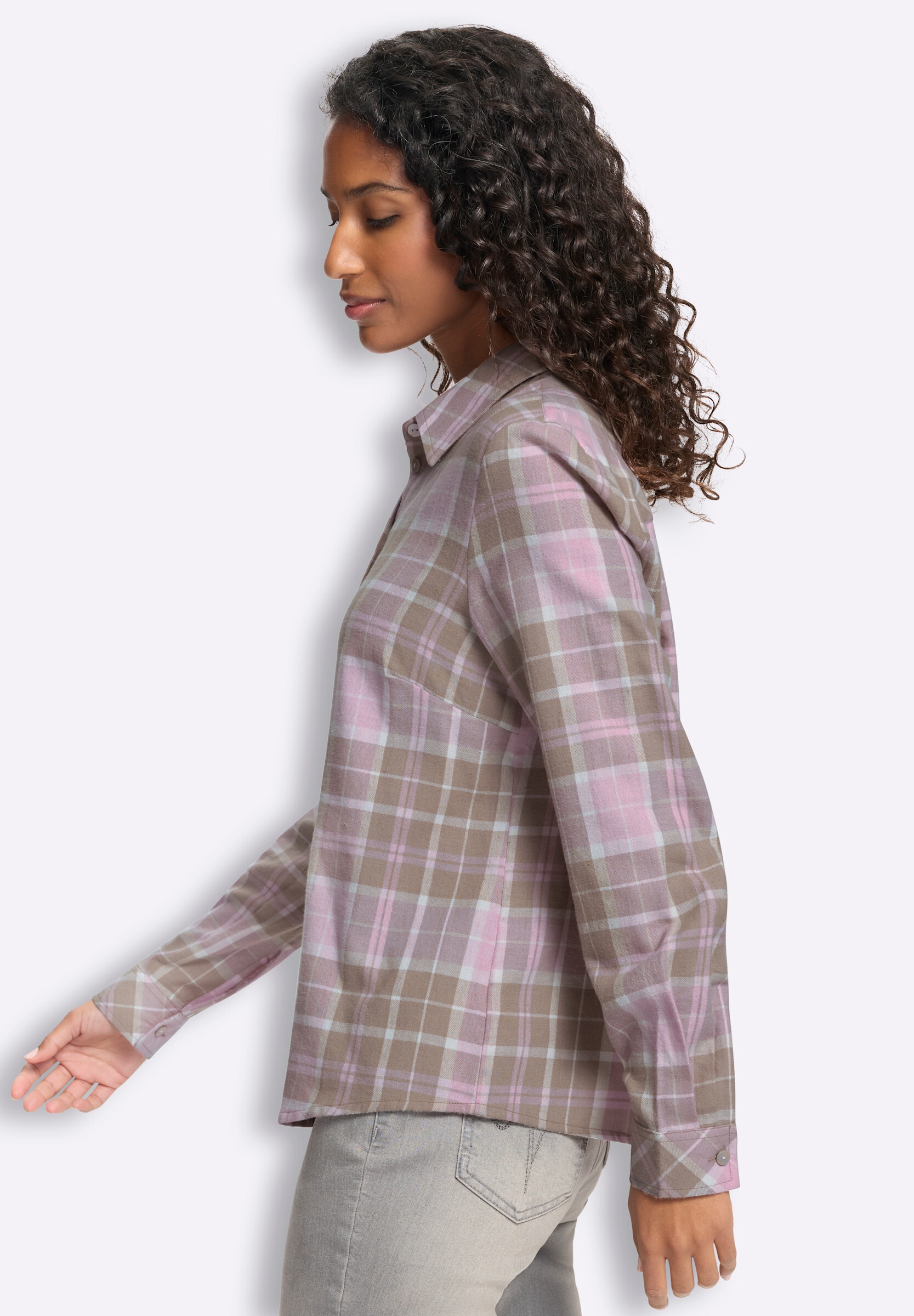 heine Hemdbluse »Karo-Bluse Flanellbluse«
