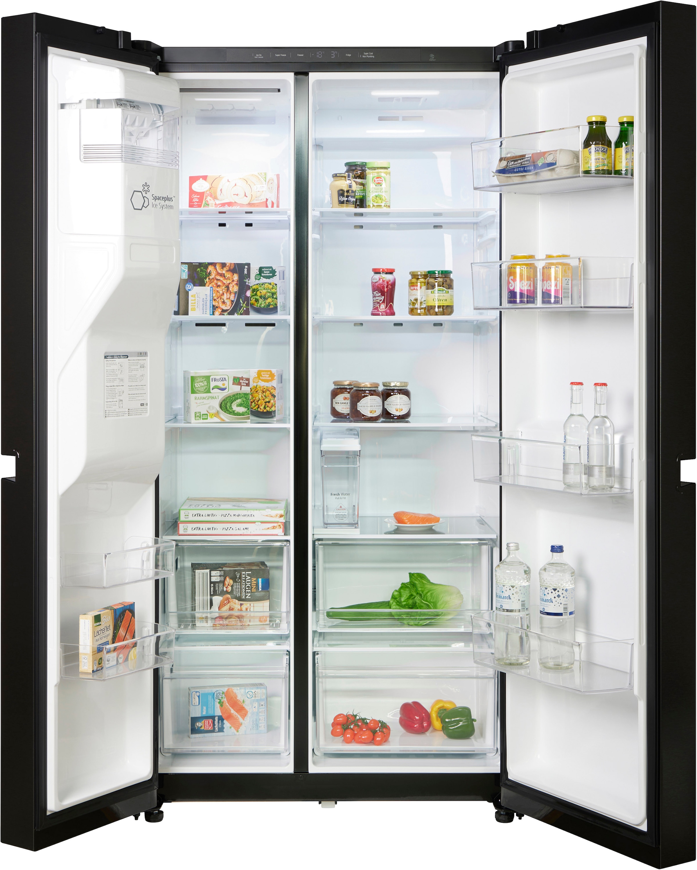 LG Side-by-Side »GSLC41EPPE«, Total No Frost, LINEARCooling, Multi-Airflow, Integrierter Wassertank