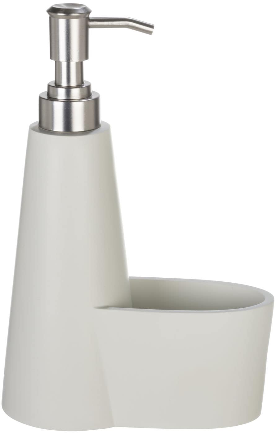 SCHÖNER WOHNEN-Kollektion Seifenspender »SIMRA« Spülmittelspender mit Schwammablage, hochwertige Keramik, 300 ml
