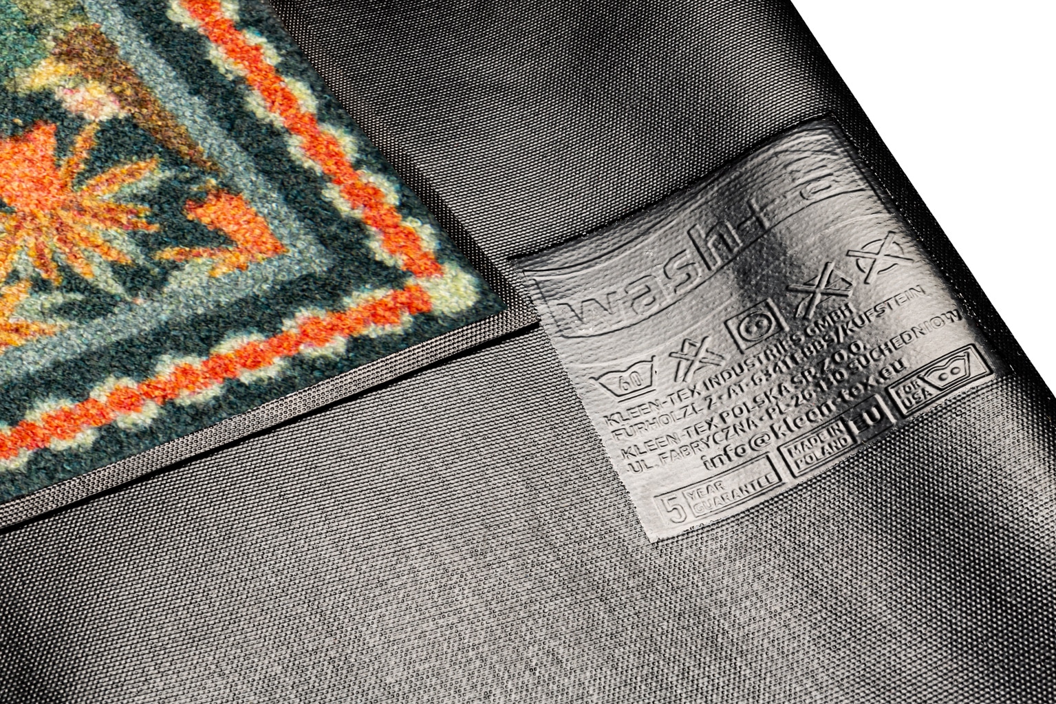 wash+dry by Kleen-Tex Fußmatte »Garden Luxe Blue« rechteckig 7 mm Höhe auch als Läufer erhätlich, waschbar und trocknergeeignet