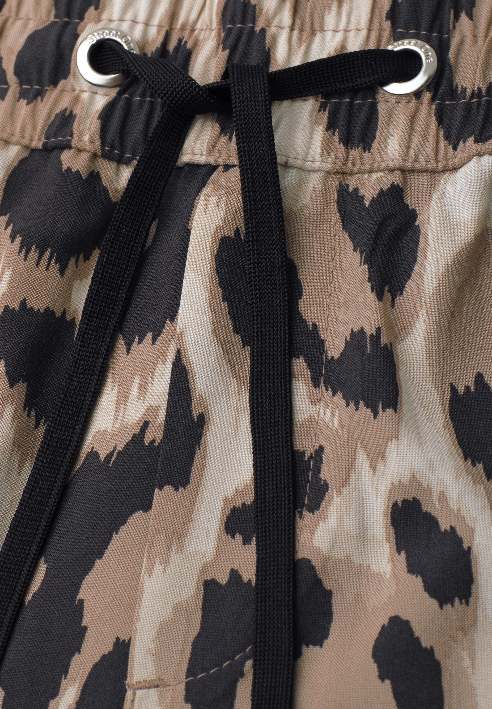 STREET ONE 7/8-Hose »Style Emee«  bedruckt, mit Taschen, weites Bein