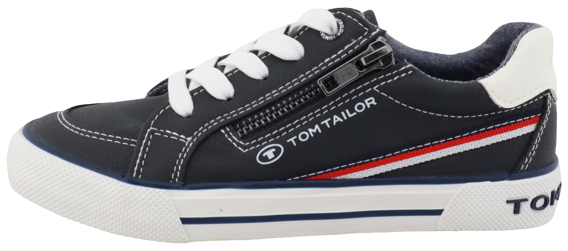 TOM TAILOR Sneaker, mit gepolstertem Schaftrand, Freizeitschuh, Halbschuh, Schnürschuh