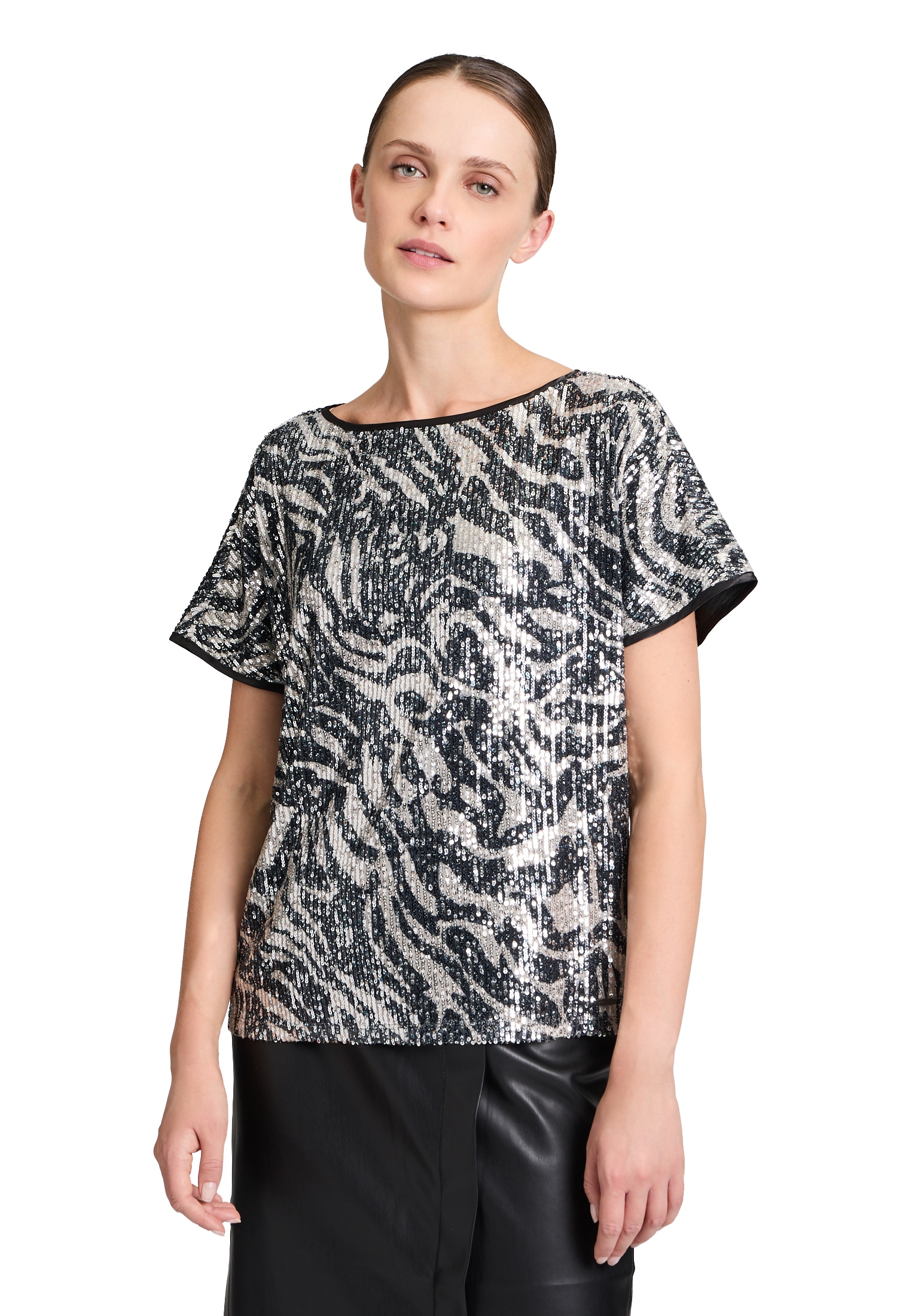 Betty&Co Schlupfbluse »Schlupfbluse mit Pailletten«