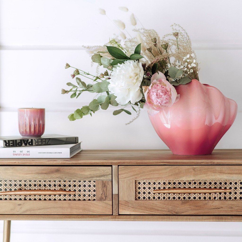like. by Villeroy & Boch Dekofigur »Muschelvase Perlemor Home 28 x 19 x 23 cm rosa«