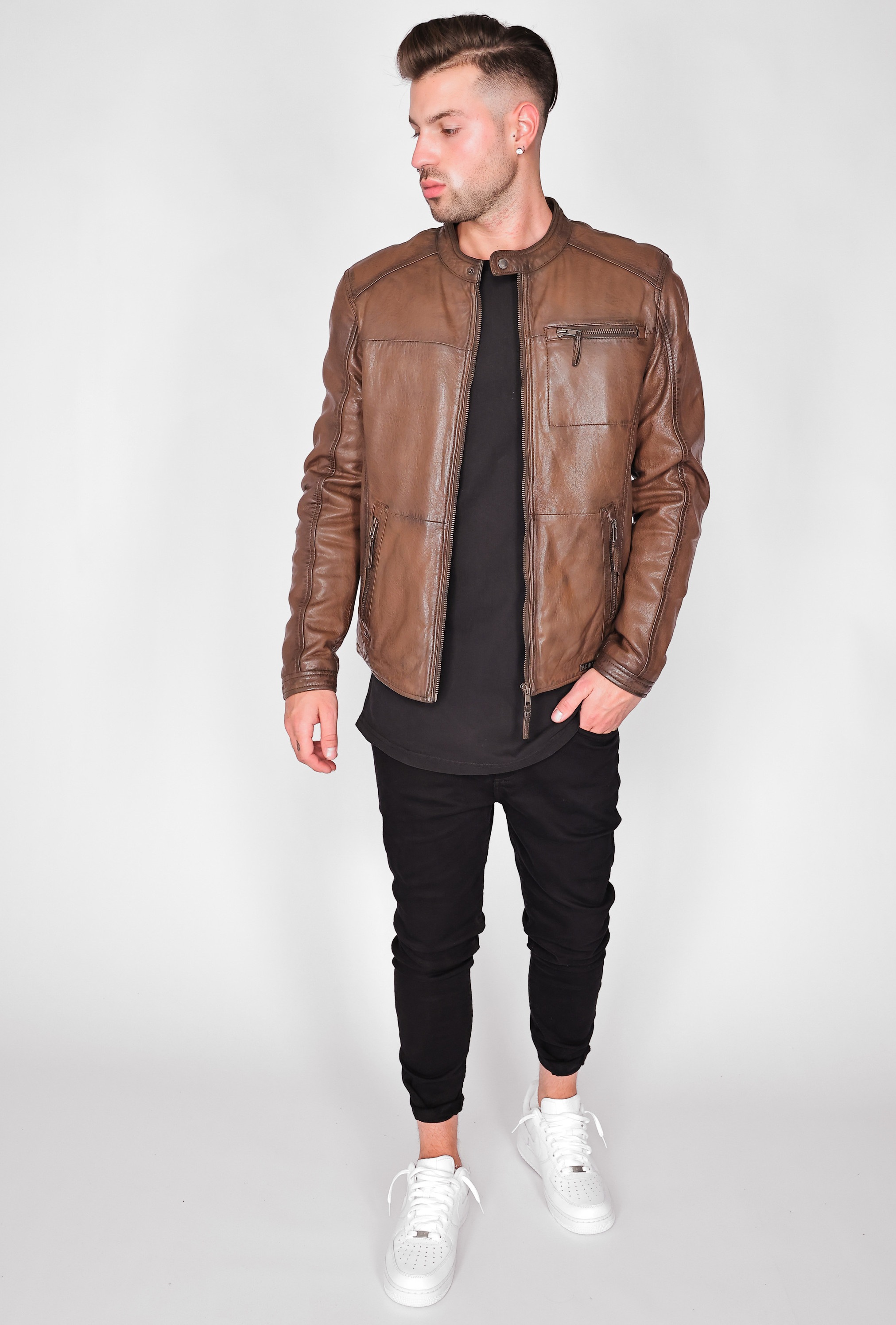 MUSTANG Bikerjacke »Lederjacke 31020238«
