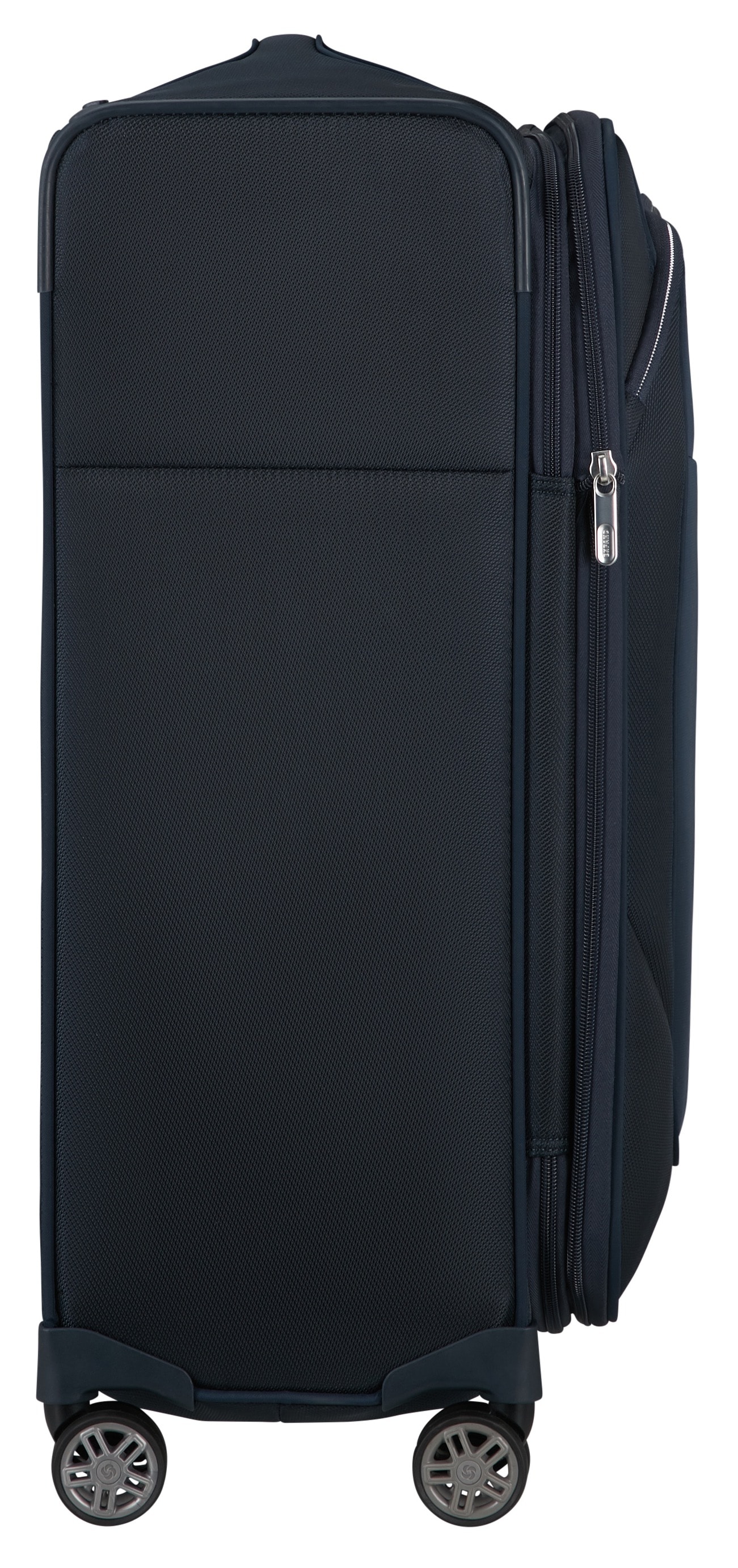 Samsonite Weichgepäck-Trolley »RE-LITE, verschiedene Größen und Farben«, (Set, 2 St., mit 2 Packwürfeln), 4 Rollen, Reisekoffer TSA-Schloss Stickerbogen Volumenerweiterung Laptopfach