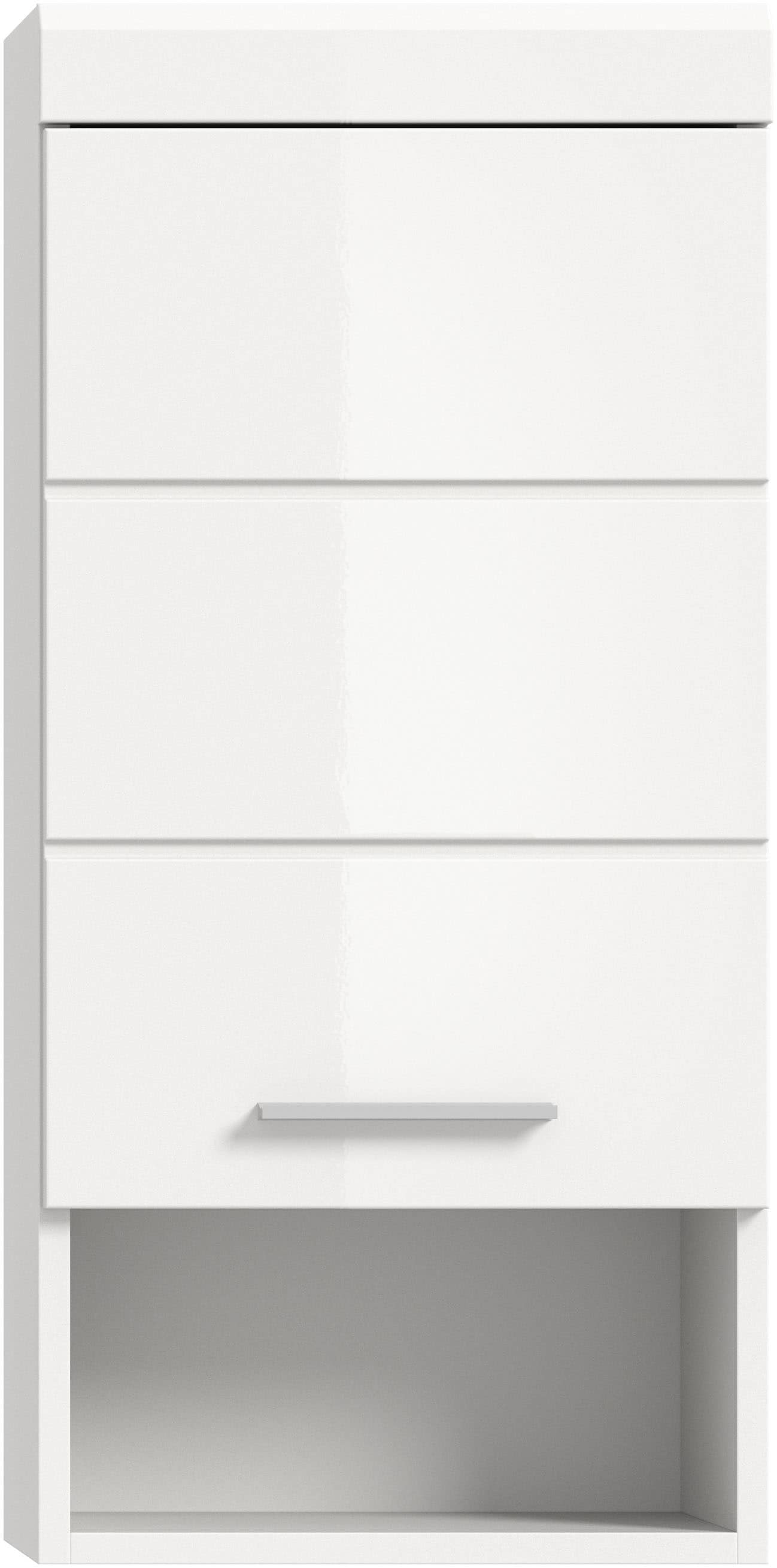 welltime Hängeschrank »SIENA, Breite 37cm, 1 Tür, 1 offenes Fächer, 1 Einlegeboden, MDF-Front« 1 Stk. tlg. in verschiedenen Farben erhältlich, Badmöbel, Badschrank, Schrank, Bad