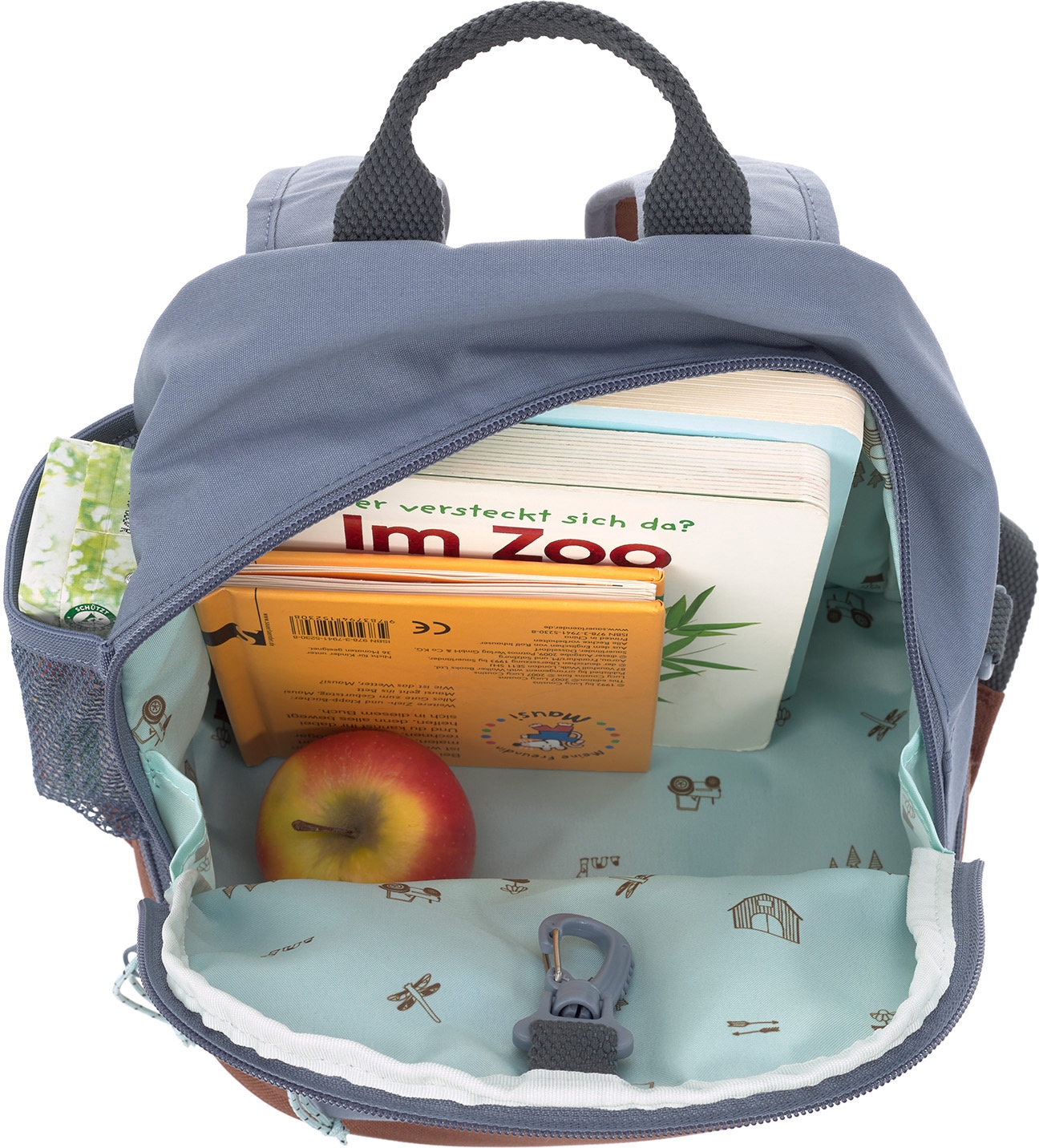 LÄSSIG Kinderrucksack »Adventure, Tractor, Mini Backpack«, Floureszierende Flächen, PETA-approved vegan