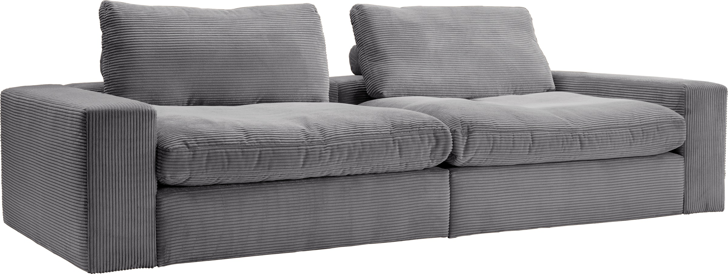 alina Big-Sofa »Sandy« 266 cm breit und 123 cm tief, in modernem Cordstoff