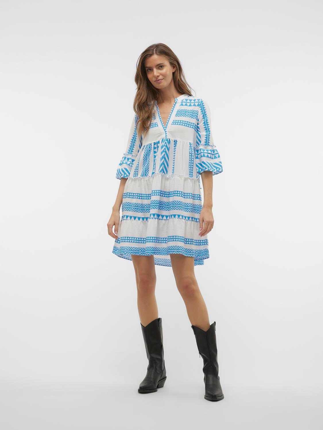 Vero Moda Tunikakleid »VMDICTHE 3/4 TUNIC EXP«, Sommerkleid, mit Volant