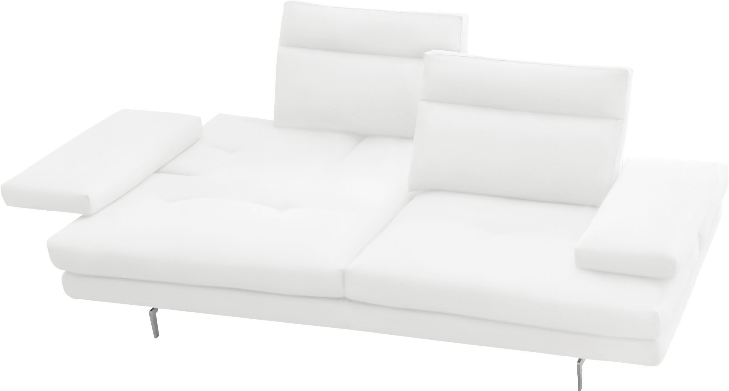 CALIA ITALIA 3,5-Sitzer »Toby Wing, italienisches Designsofa mit erstklassigem Sitzkomfort«, inklusive Sitztiefenverstellung, Füße in Chrom glänzend