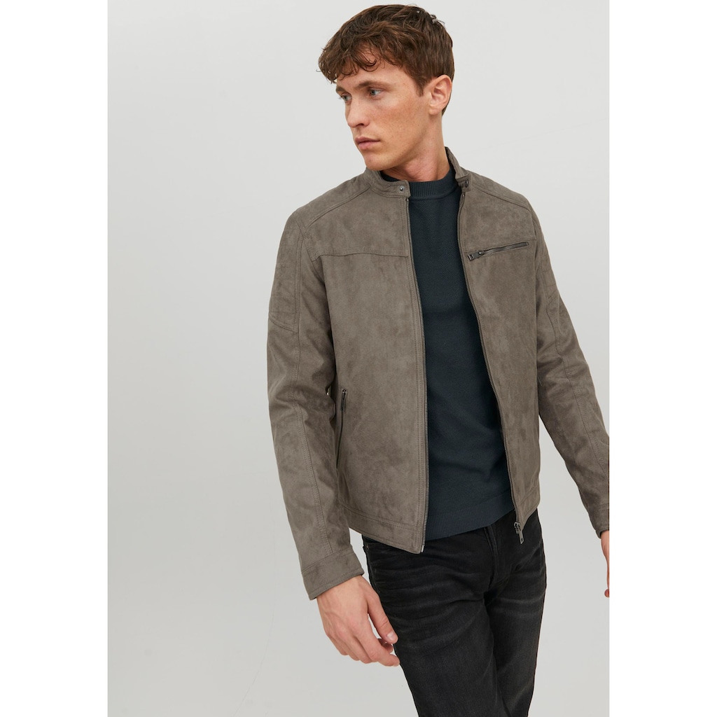 Jack & Jones Lederimitatjacke »JJEROCKY JACKET NOOS«