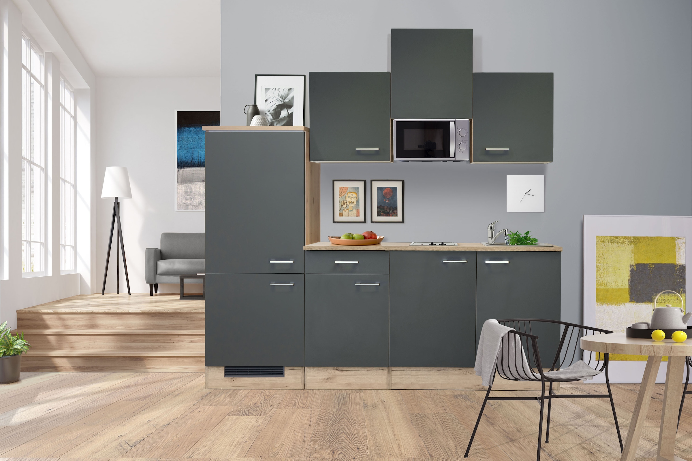 Flex-Well Küchenzeile »Morena« mit E-Geräten, Gesamtbreite 210 cm