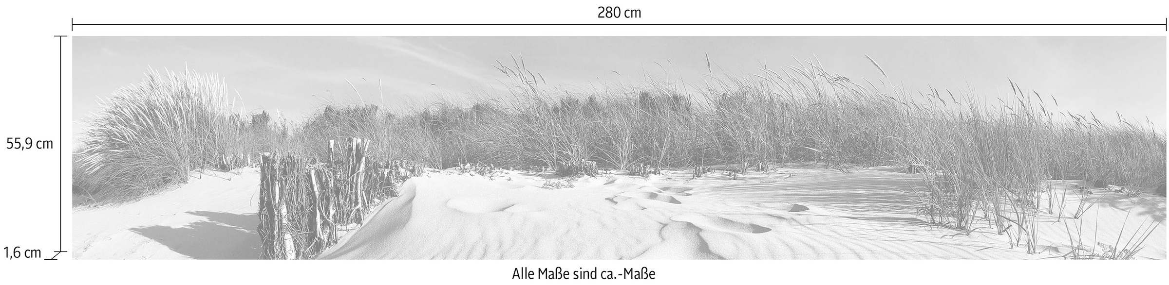 Express Küchen Küchenrückwand »Strand«, (1 tlg.)