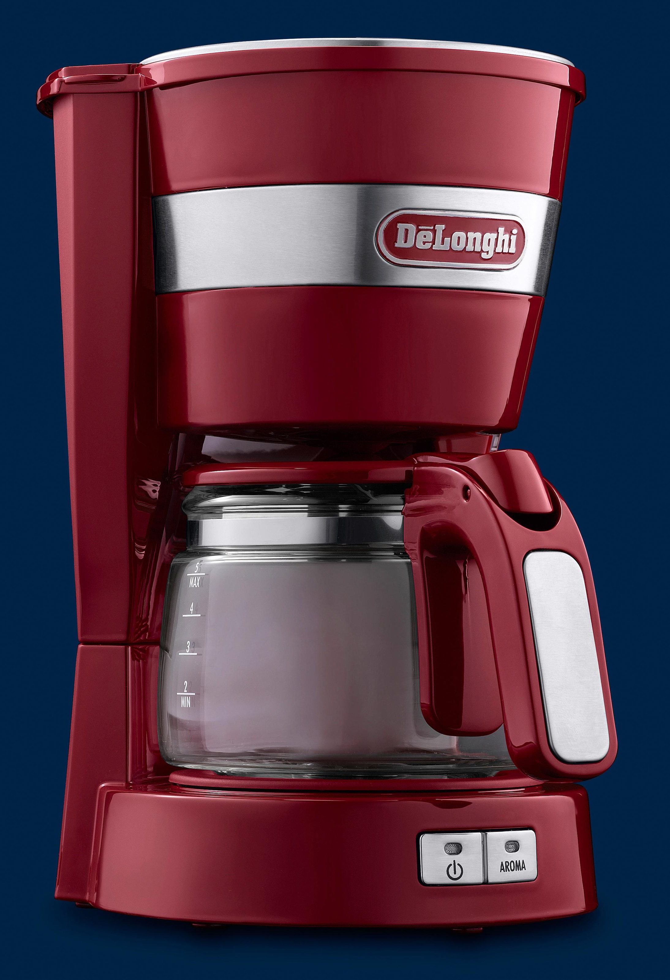 De'Longhi Filterkaffeemaschine »ACTIVE LINE ICM14011.R«, 0,65 l Kaffeekanne,  Permanentfilter mit 3 Jahren XXL Garantie