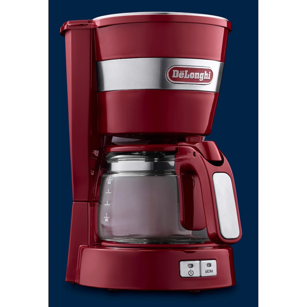 De'Longhi Filterkaffeemaschine »ACTIVE LINE ICM14011.R«, 0,65 l Kaffeekanne, Permanentfilter