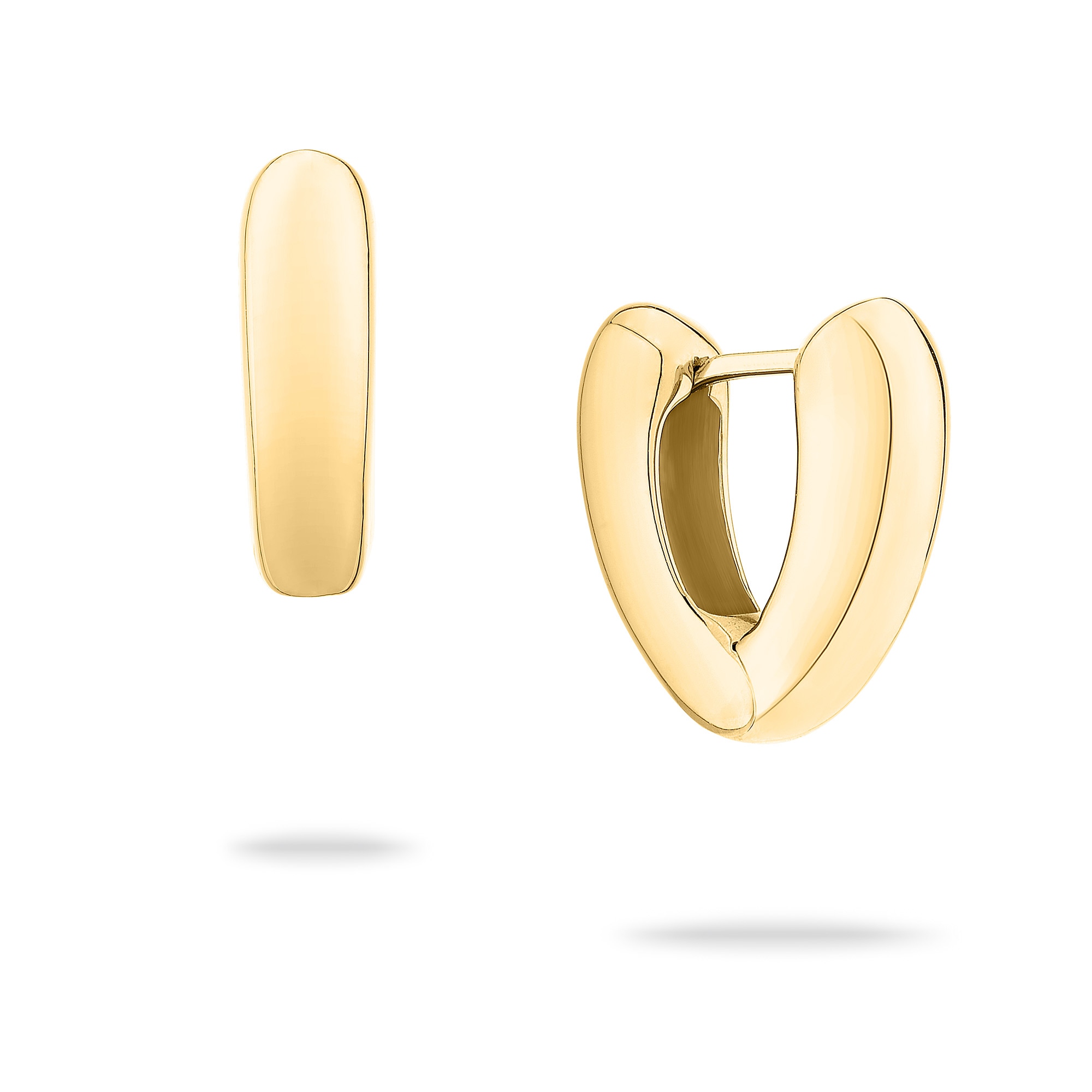 Echtzeit Paar Creolen »Schmuck Geschenk Edelstahl Ohrringe The Modern Basic«