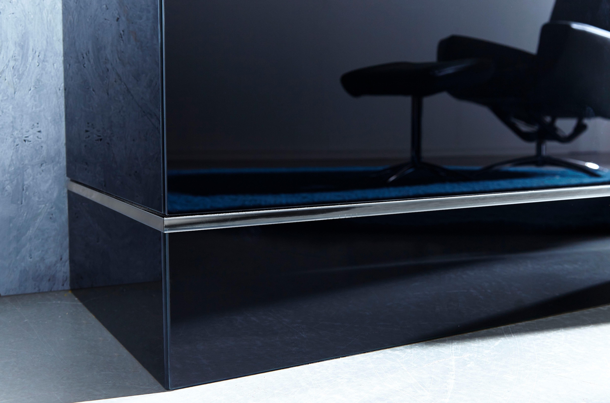 LEONARDO Glasvitrine »CUBE«, mit Genetics, wahlweise mit Beleuchtung, Höhe 192 cm